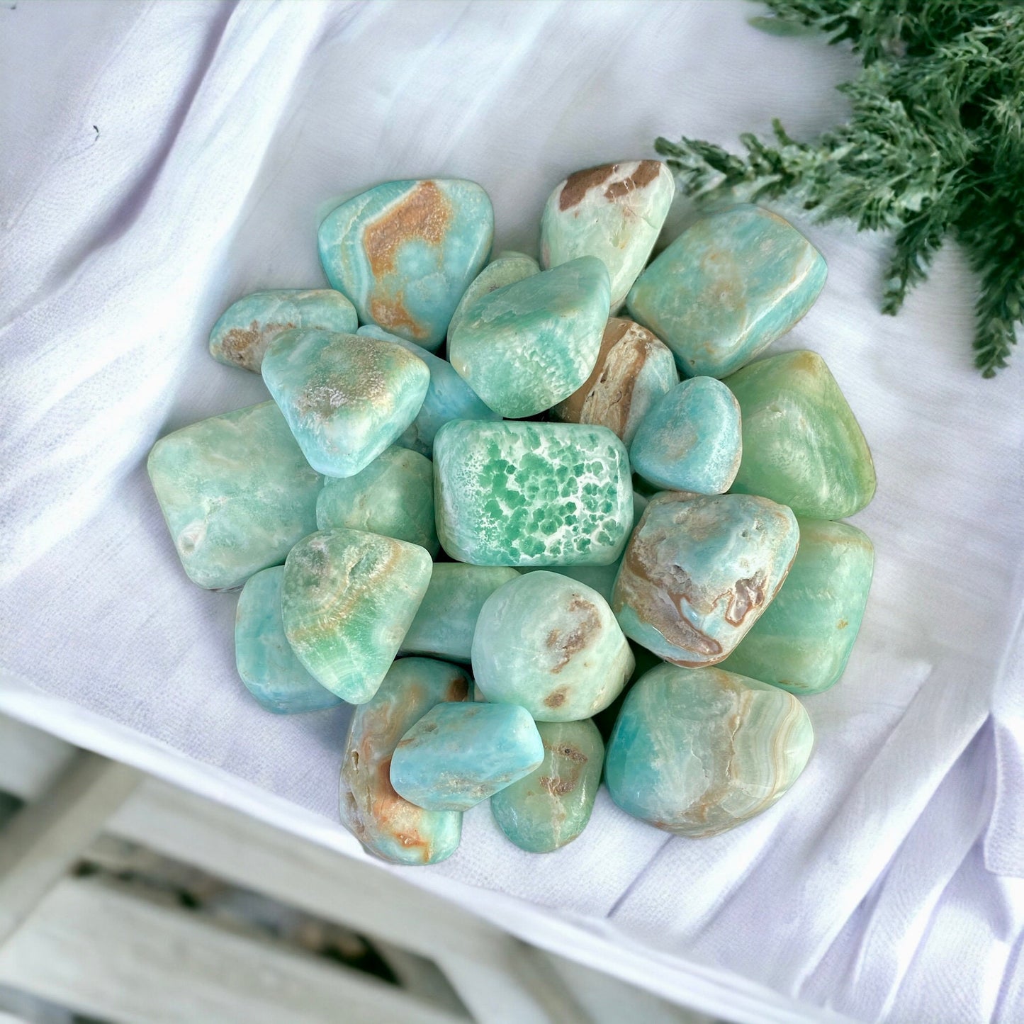 Aragonite Crystal Tumble Stone: Grounding Pocket Stone