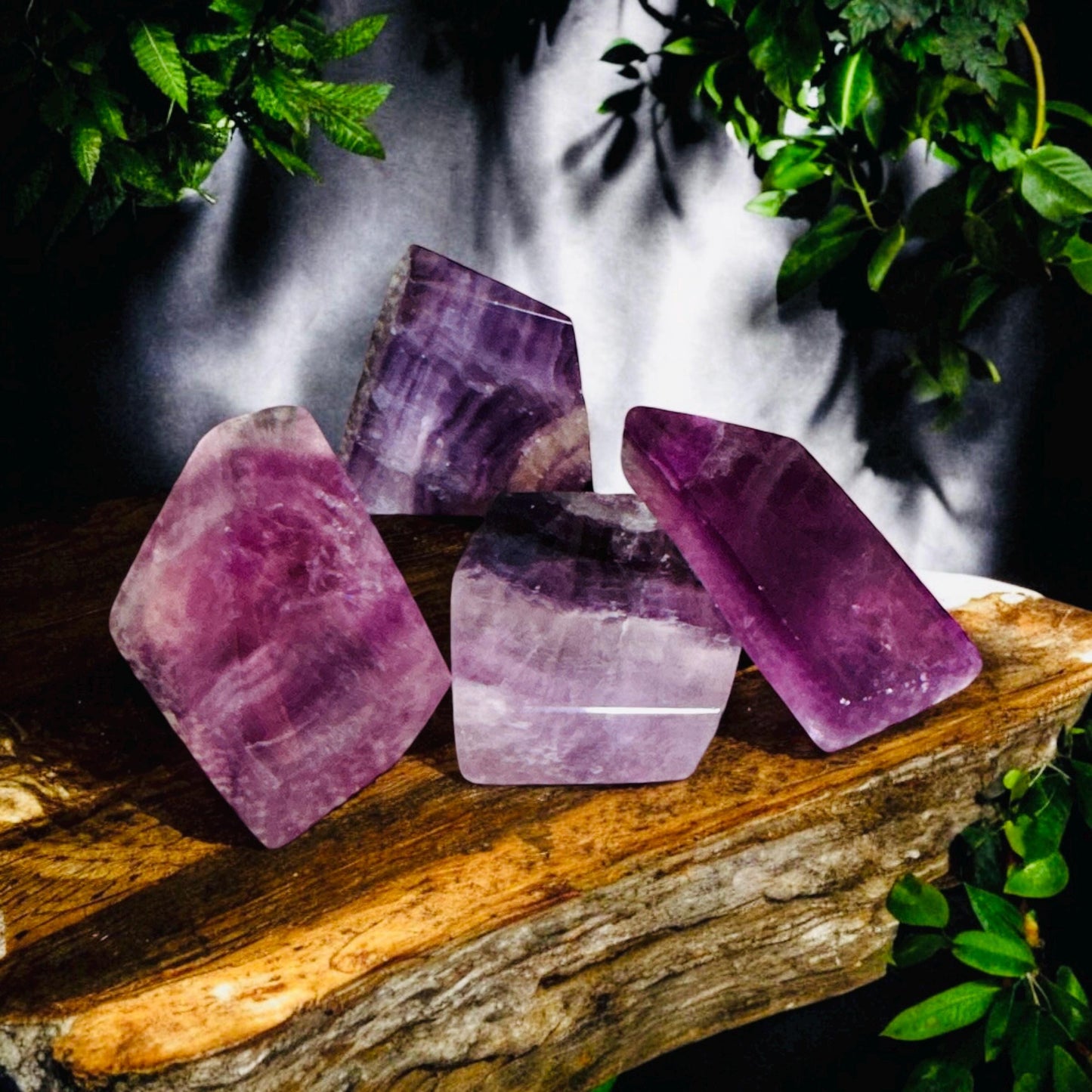 Purple Magenta Fluorite Free Form Cubes - Luna by Louise, Crystal Shop UK | Fluorite for Clarity and Balance
