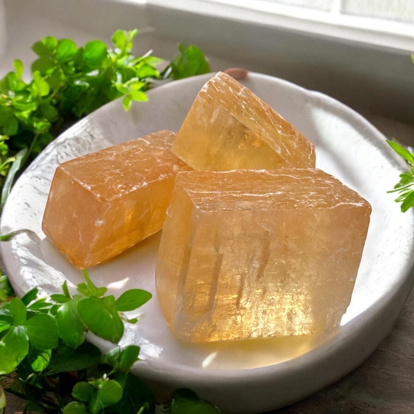 Honey Calcite Free Form Cubes: Golden Crystal for Focus