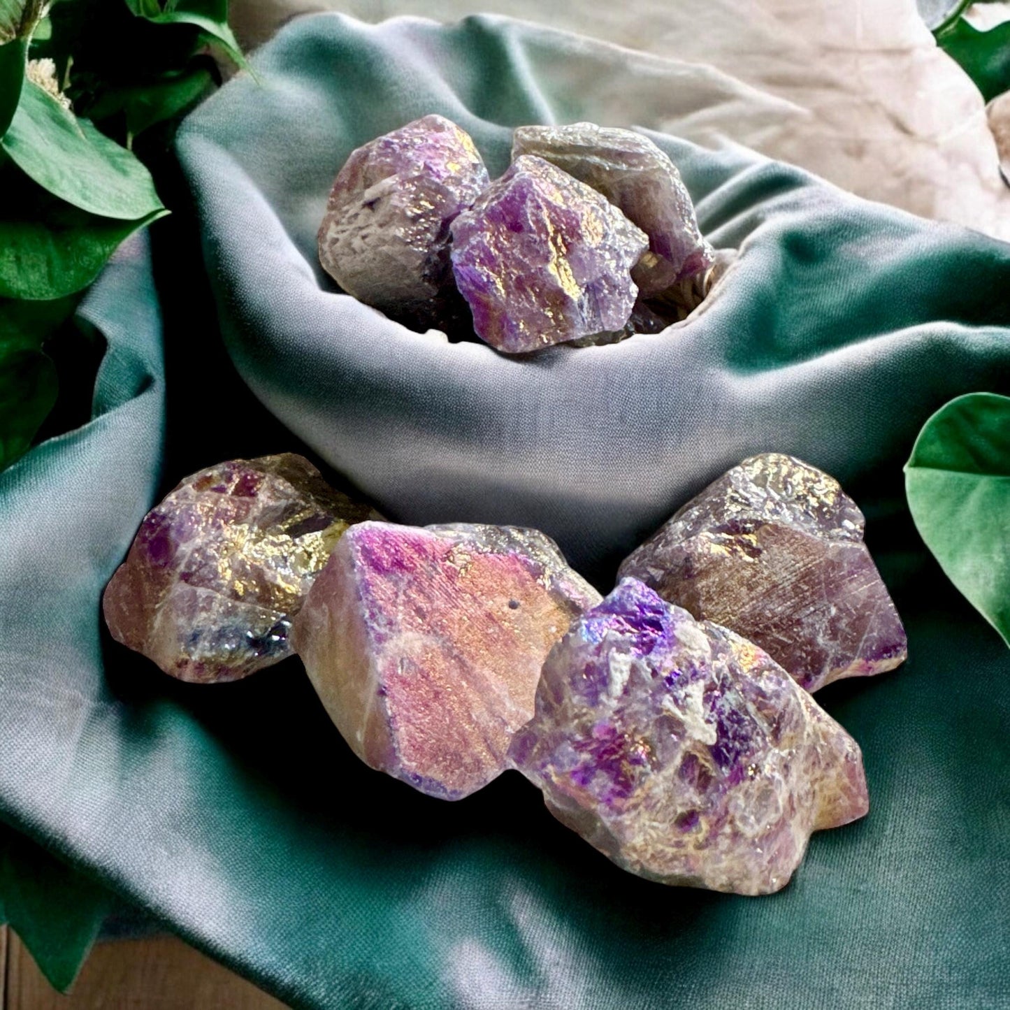 Amethyst Aura Raw Crystal Piece – Ethereal Beauty | Luna by Louise, Crystal Shop UK