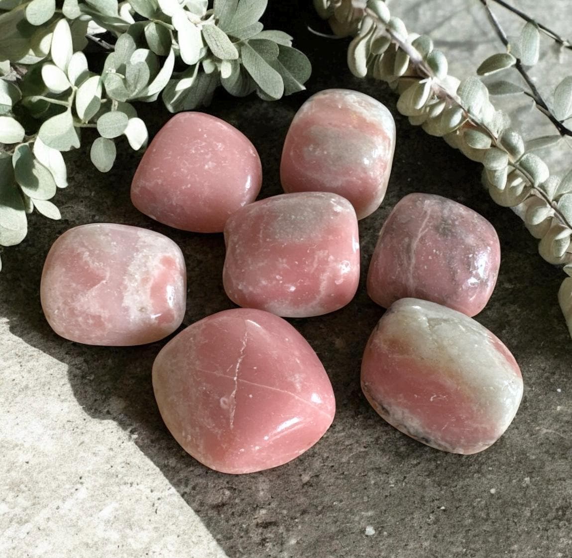 Pink Opal Tumble Stone: Emotional Comfort & Self-Love Healing Crystal