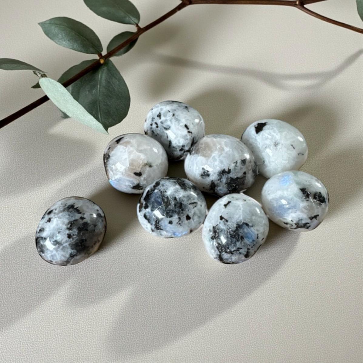 Rainbow Moonstone Tumble Stone – Divine Feminine Energy & Intuition | Luna by Louise, Crystal Shop UK