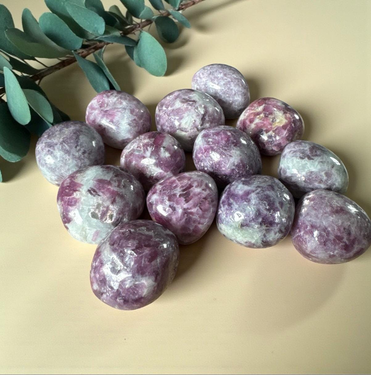 Lepidolite Mica Tumble Stone – Calming, Balancing & Emotional Healing | Luna by Louise, Crystal Shop UK