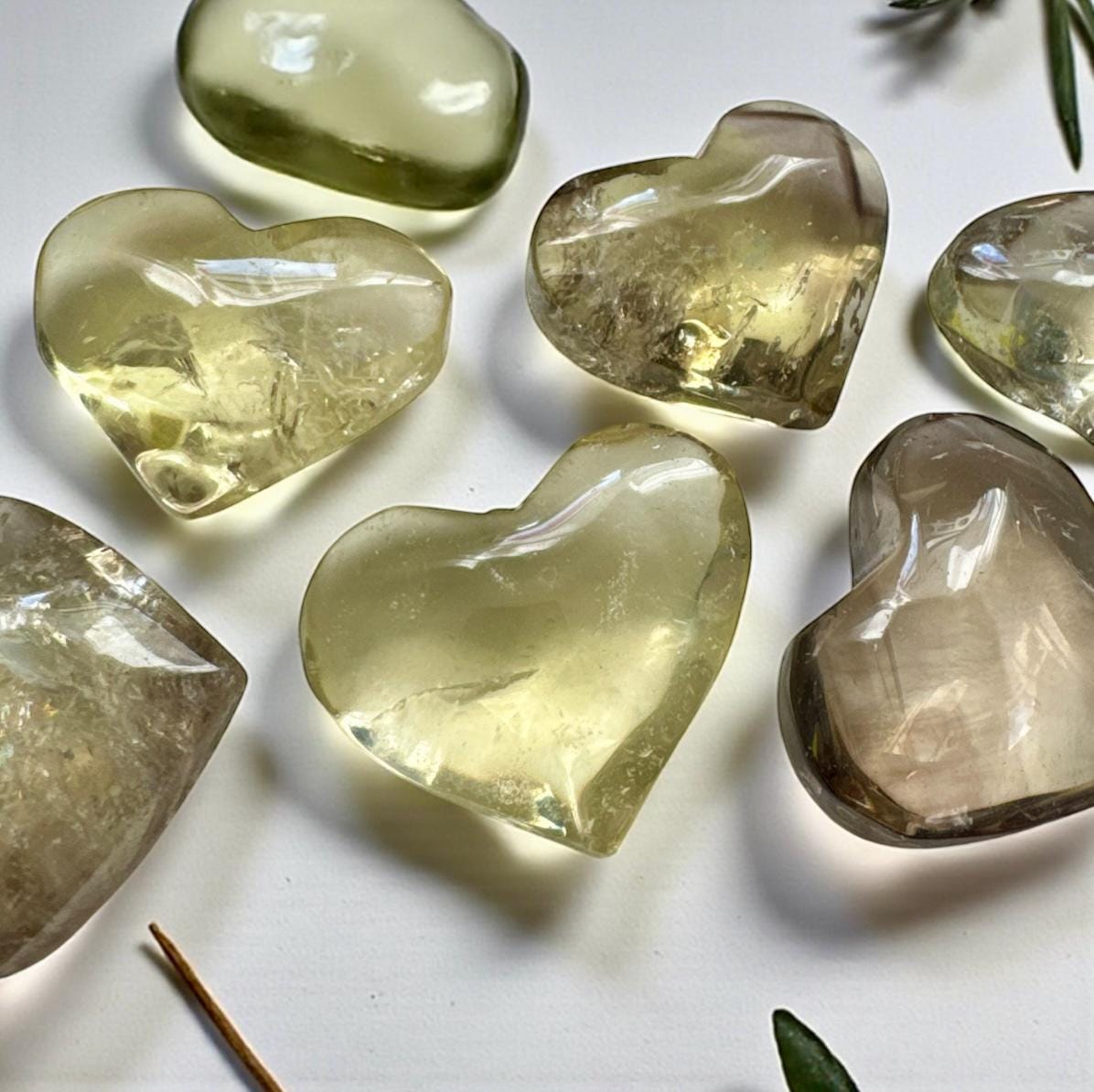 Smokey Citrine Heart Carved Crystal: Joy, Abundance & Solar Energy