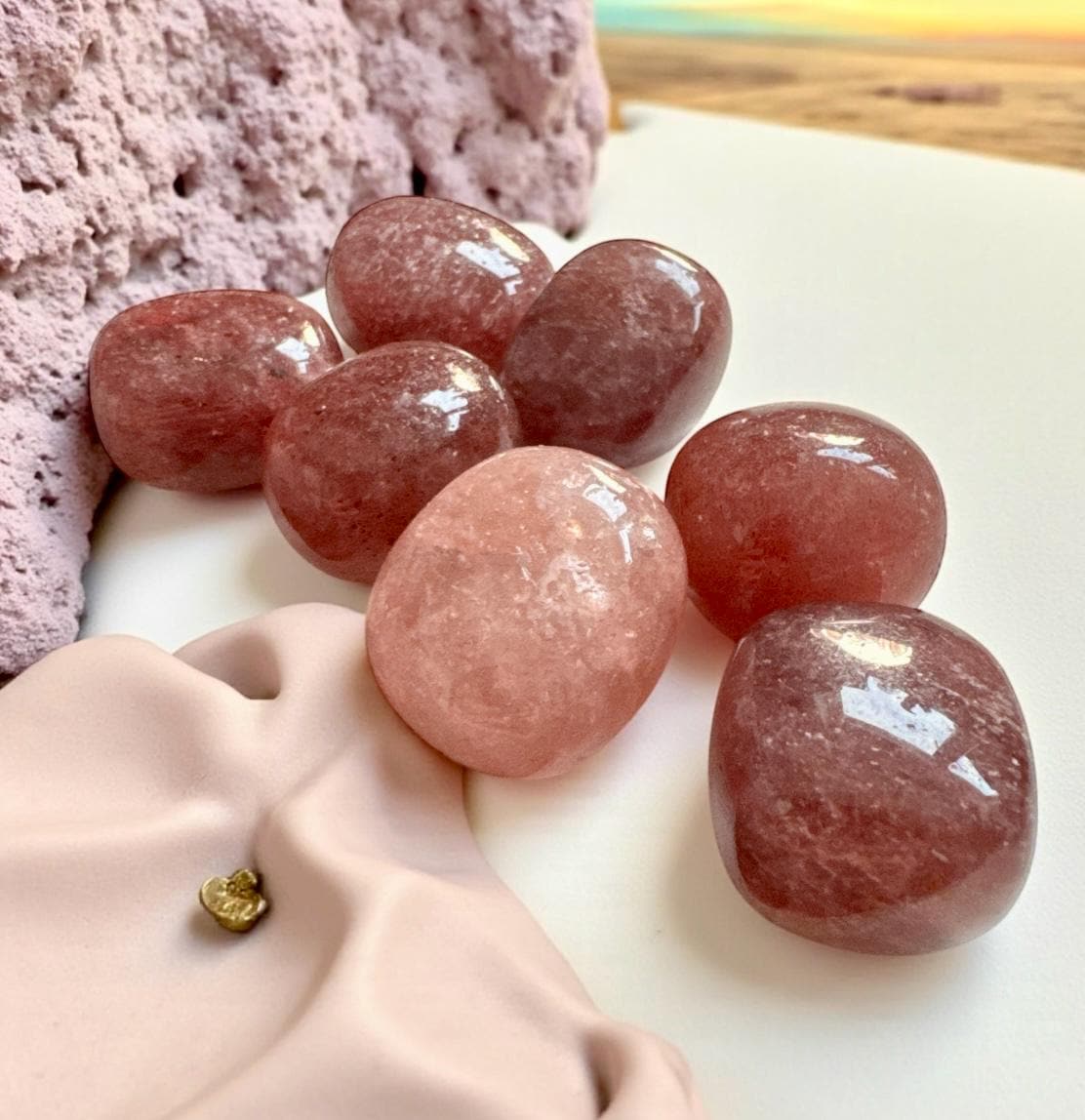 Crystal Tumble Stone Set of 5 – Personalized Healing Crystals Gift