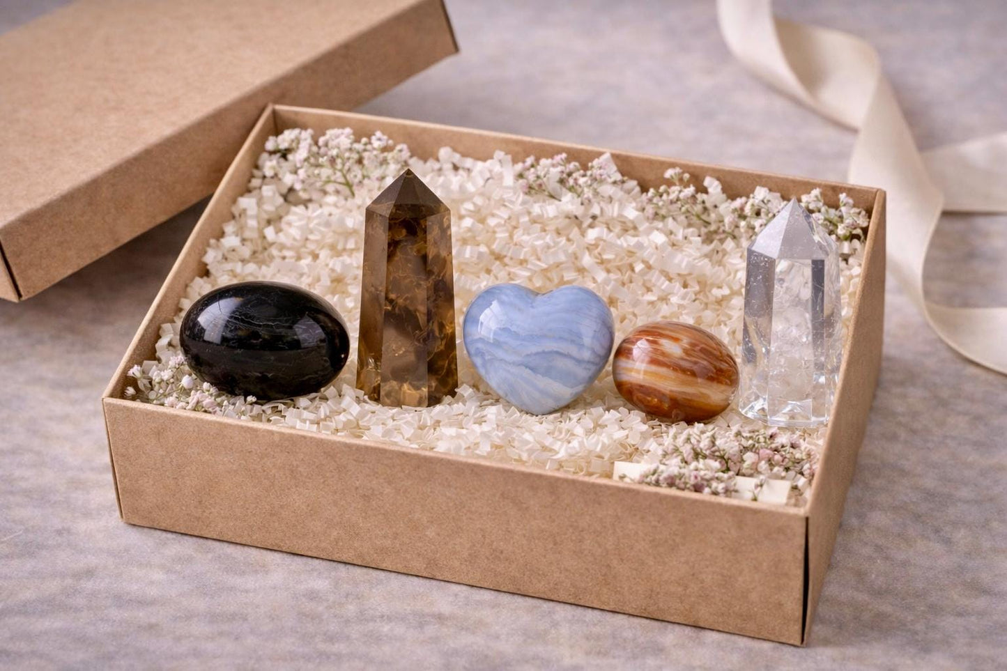 The Night Before Crystal Set. Protection • Boundaries • Letting Go - Crystal Story Bundle 5