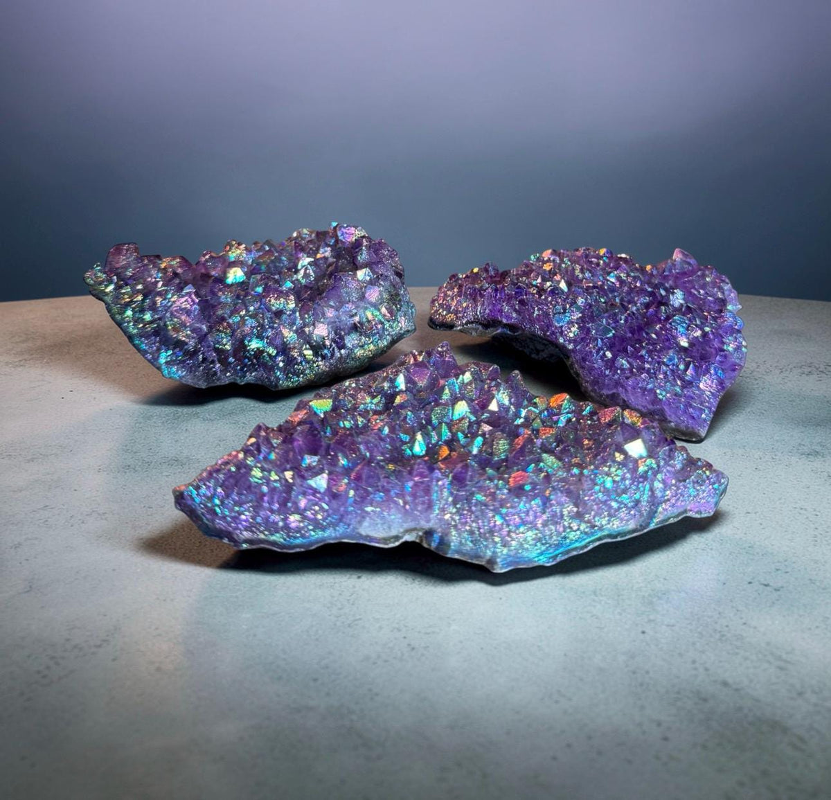 Aura Amethyst Purple Galaxy Cluster - Cosmic Decor