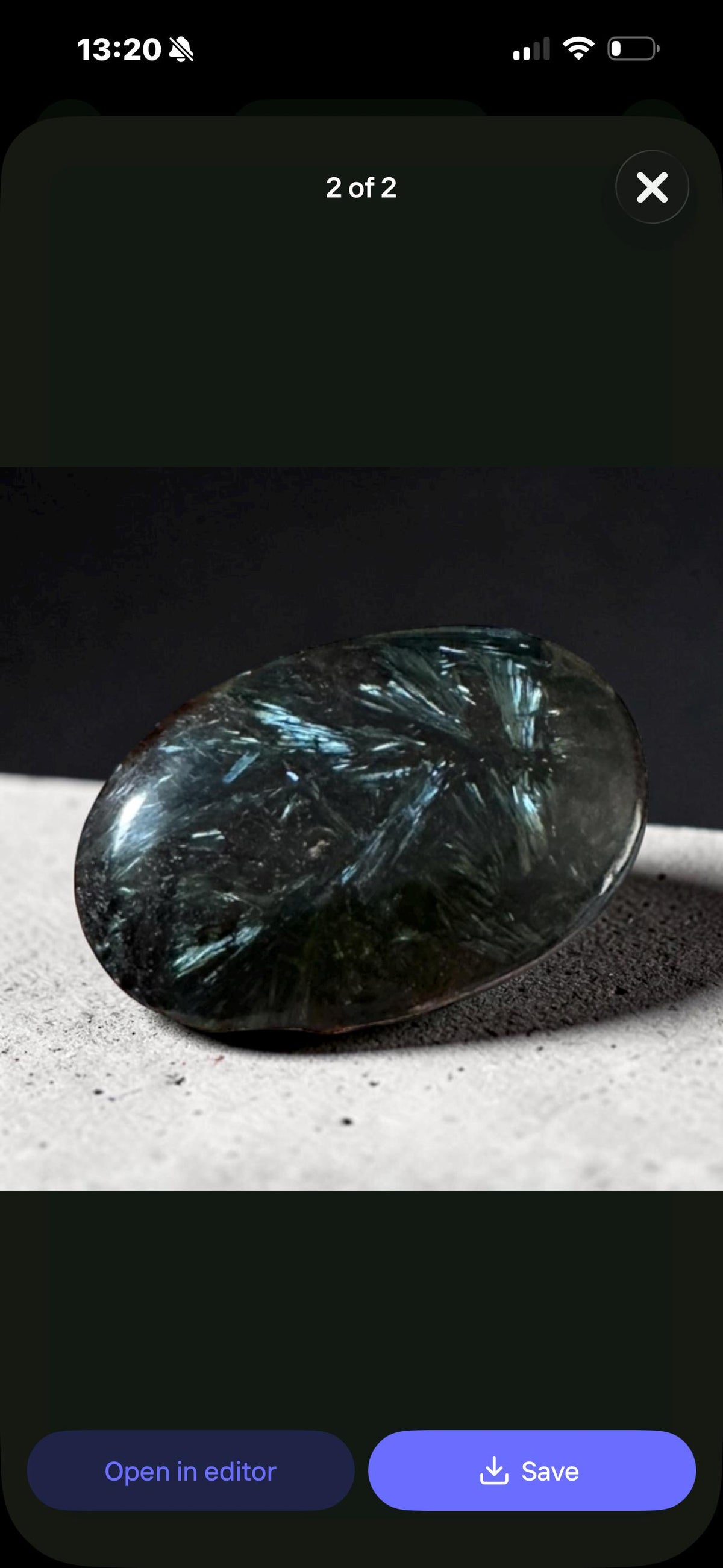 Astrophyllite Blue Arfvedsonite Palm Stone – Rare Feather Crystal for Transformation Insight