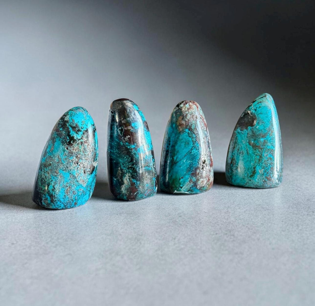 Chrysocolla Free Form 50–100g | Natural Chrysocolla Crystal | Polished Freeform Stone | Blue Green Crystal | Crystal Home Décor Crystal Gift