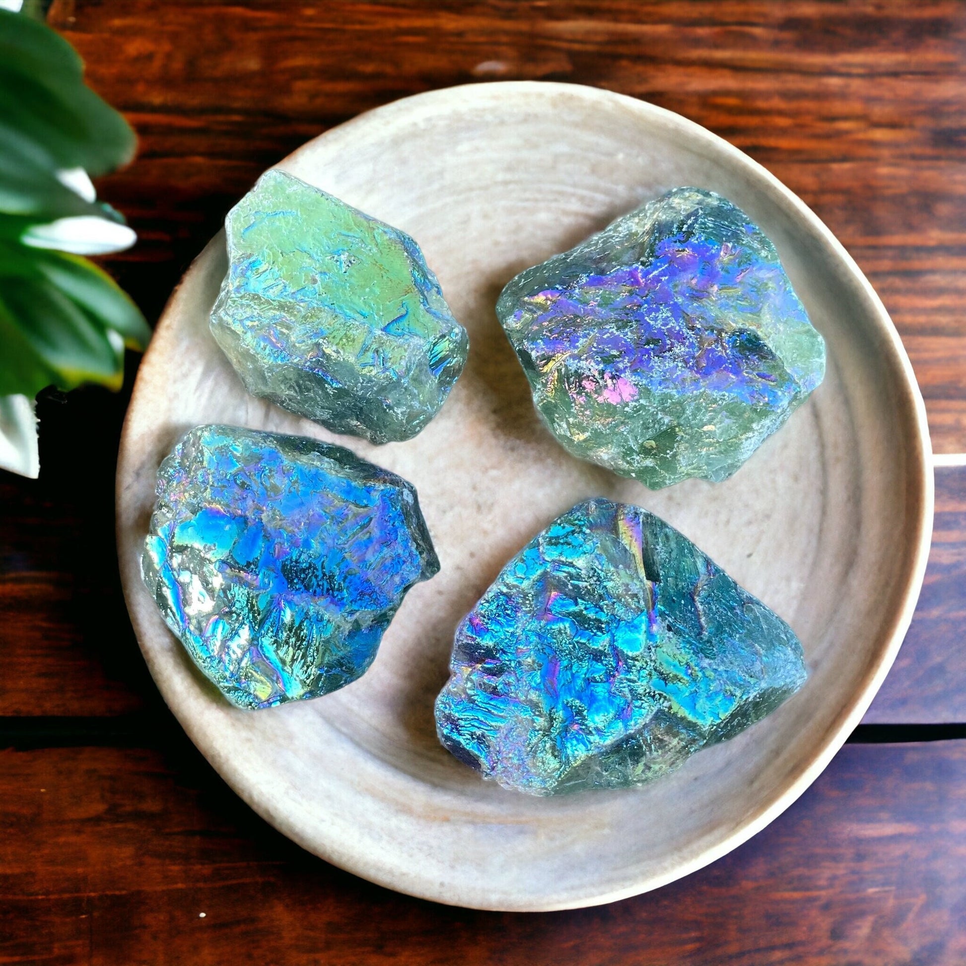Raw Aura Green Fluorite Crystal: Calming Energy Stone (40-60g)