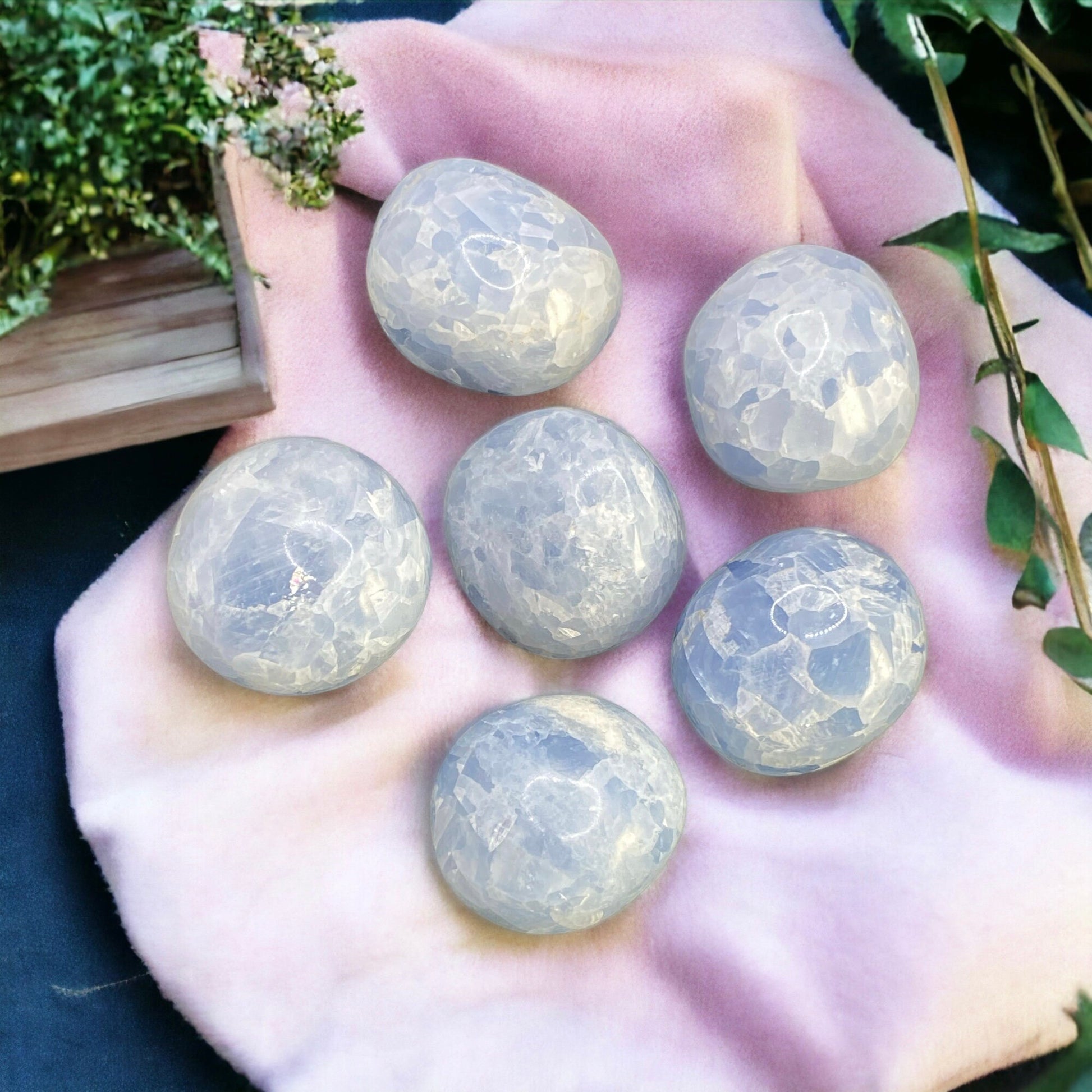 Blue Calcite Mini Sphere - High-Grade Crystal for Healing Energy and Calming Vibes
