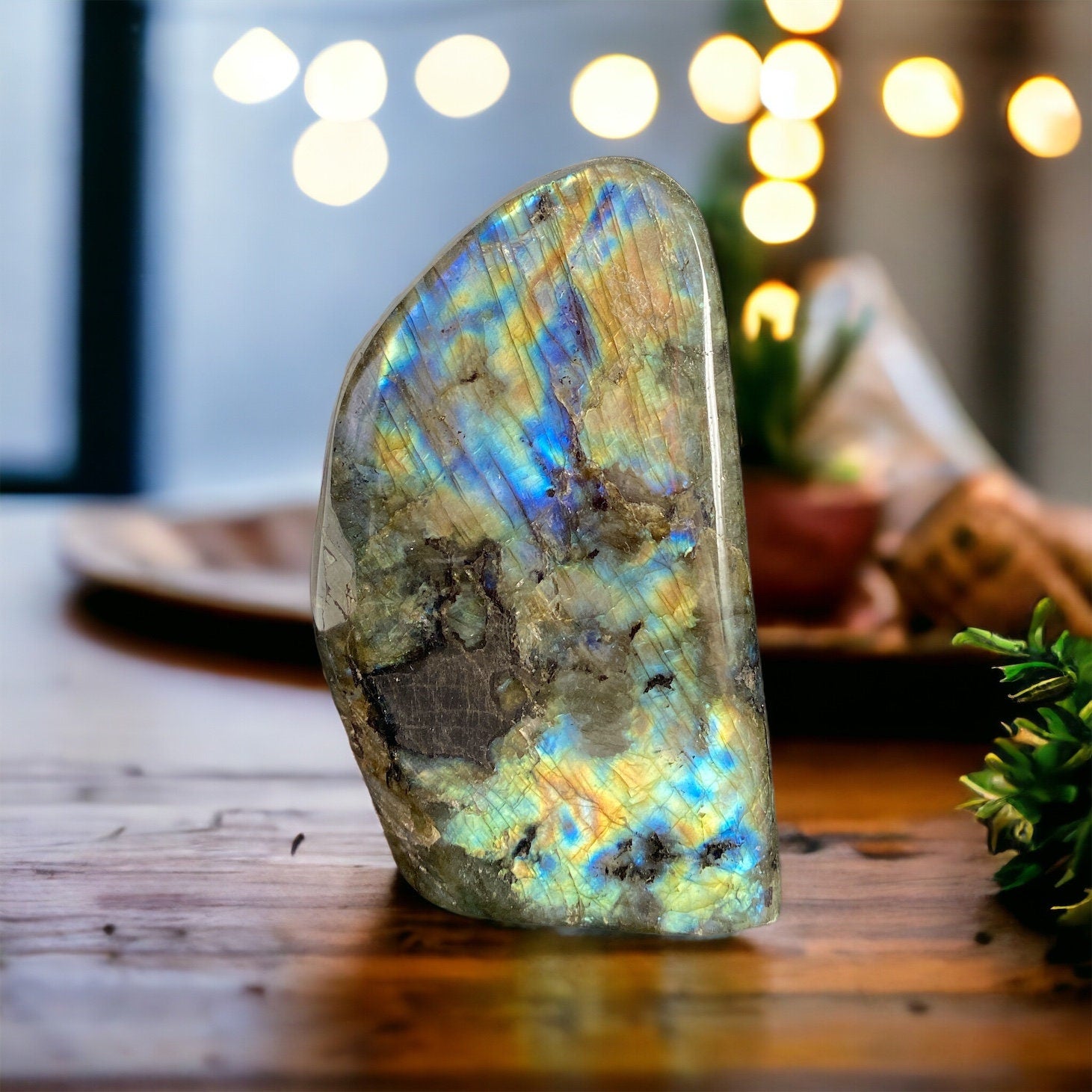 Labradorite Crystal Freeform #2 - Beautiful, Calming, and Healing Stones for Your Lovely Crystal Collection