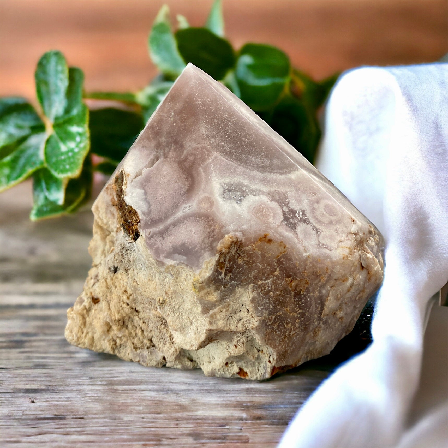 Pink Amethyst Cut Base - Enchanting Soft Pink Hues | Luna by Louise, Crystal Shop UK