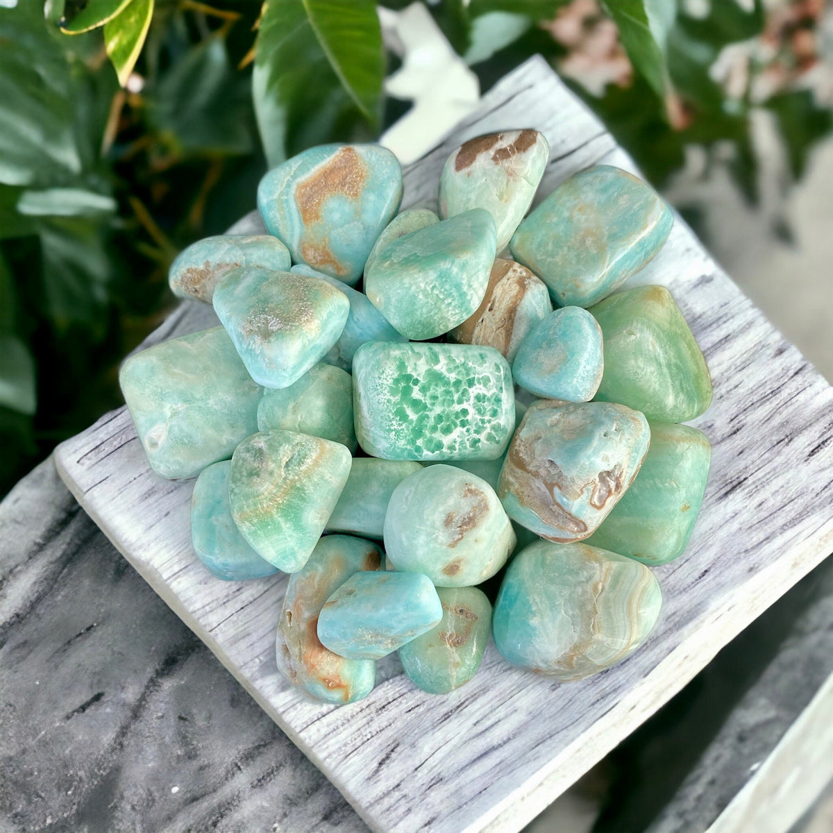 Aragonite Crystal Tumble Stone: Grounding Pocket Stone