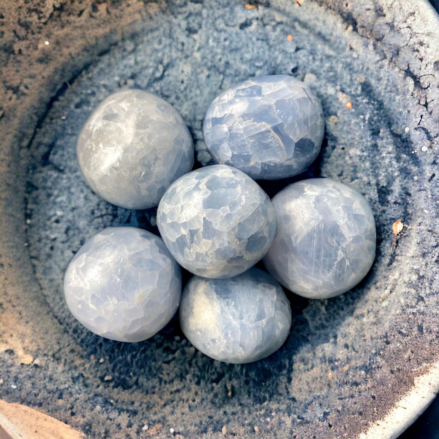 Blue Calcite Mini Sphere: Healing Crystal (30-35mm)