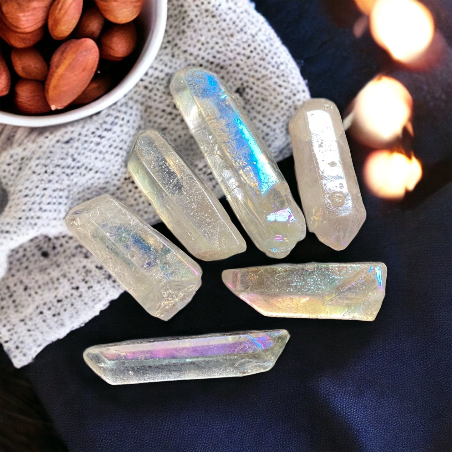 Angel Aura Quartz Point – 2–3” | Uplifting & Dreamy Energy | Luna by Louise, Crystal Shop UK