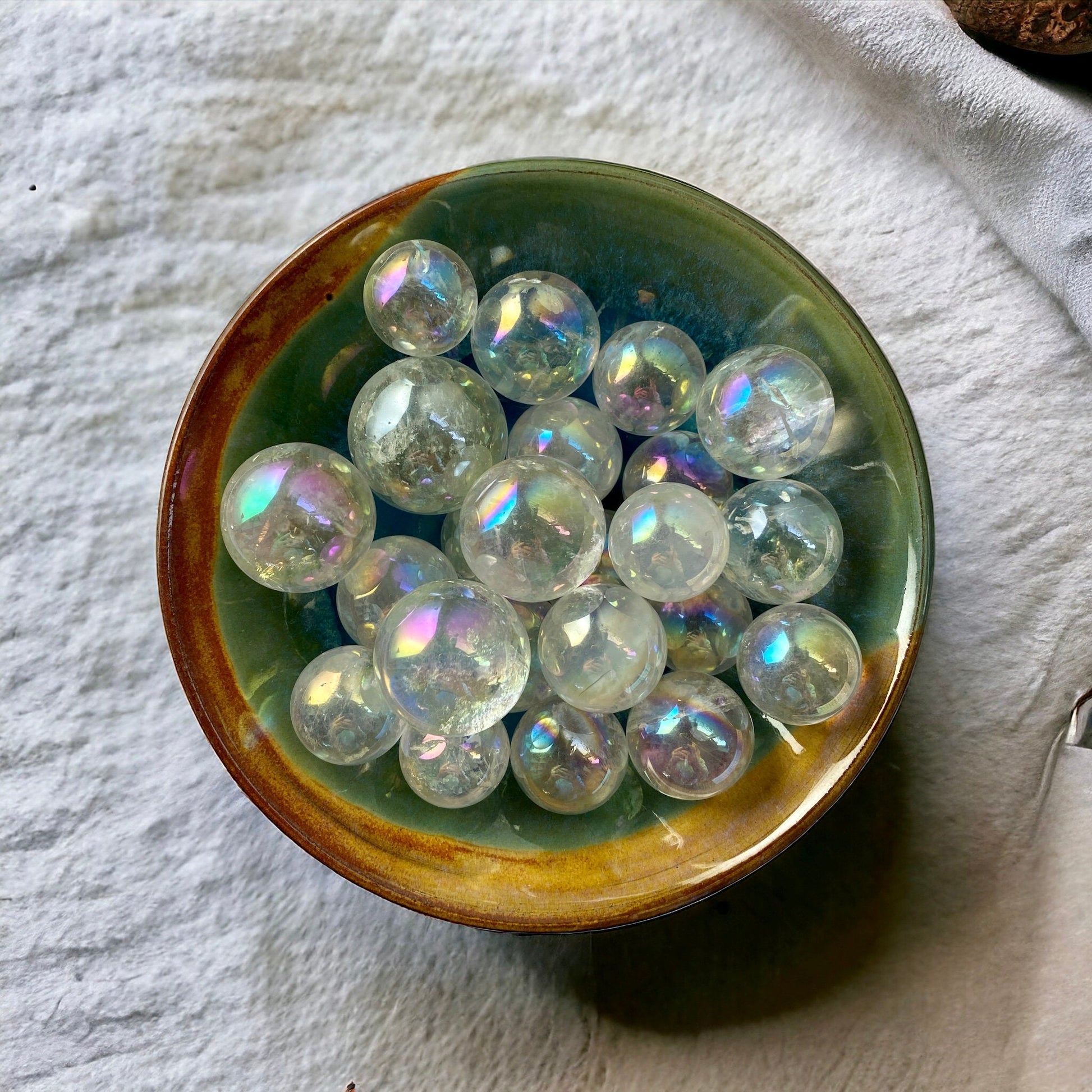 Mini Angel Aura Sphere - Celestial Elegance | Luna by Louise Crystal Shop UK