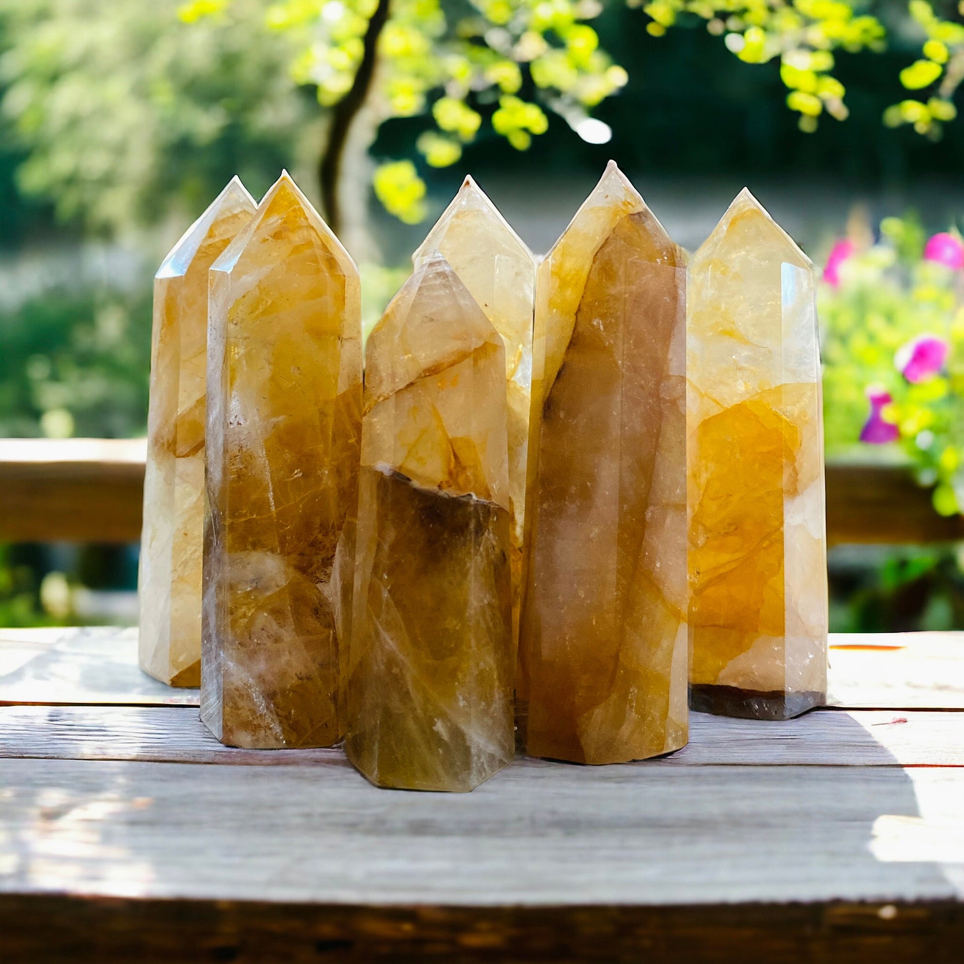 Golden Healer Quartz Tower - Healing & Harmony | Luna by Louise Crystal Shop UK