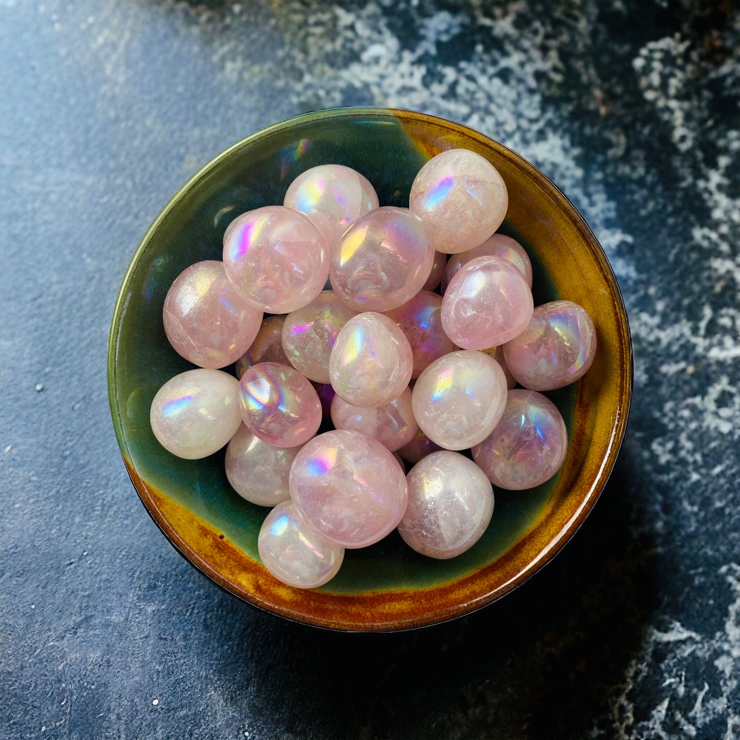 Rose Aura Crystal Tumble Stone - Love & Harmony | Luna by Louise, Crystal Shop UK