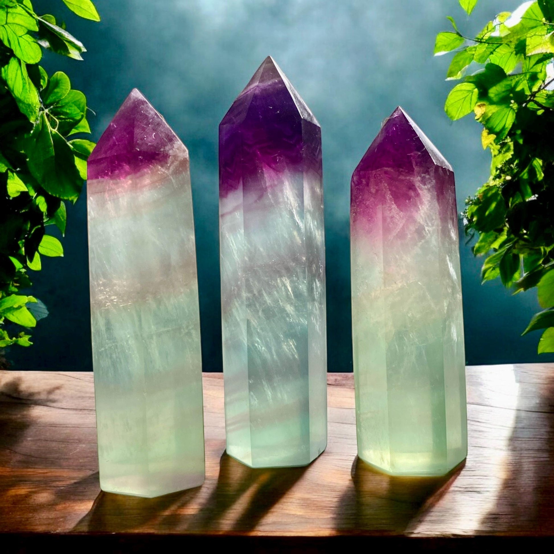 Watermelon Fluorite Tower - Harmony & Balance | Luna by Louise, Crystal Shop UK