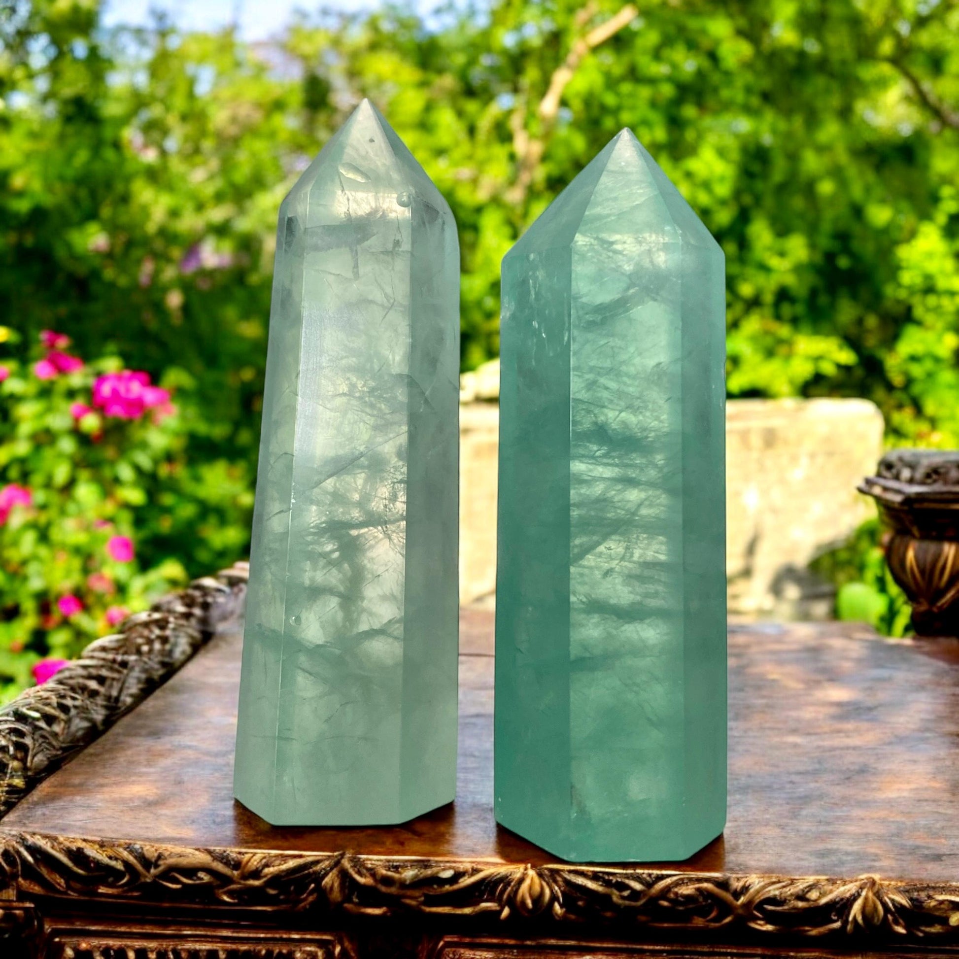 Mint Green Fluorite Tower: Healing Crystal for Focus