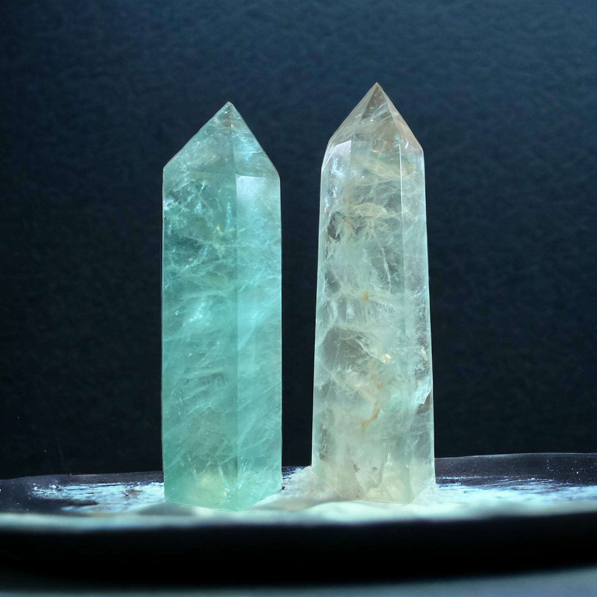 Mint Green Fluorite Tower: Healing Crystal for Focus