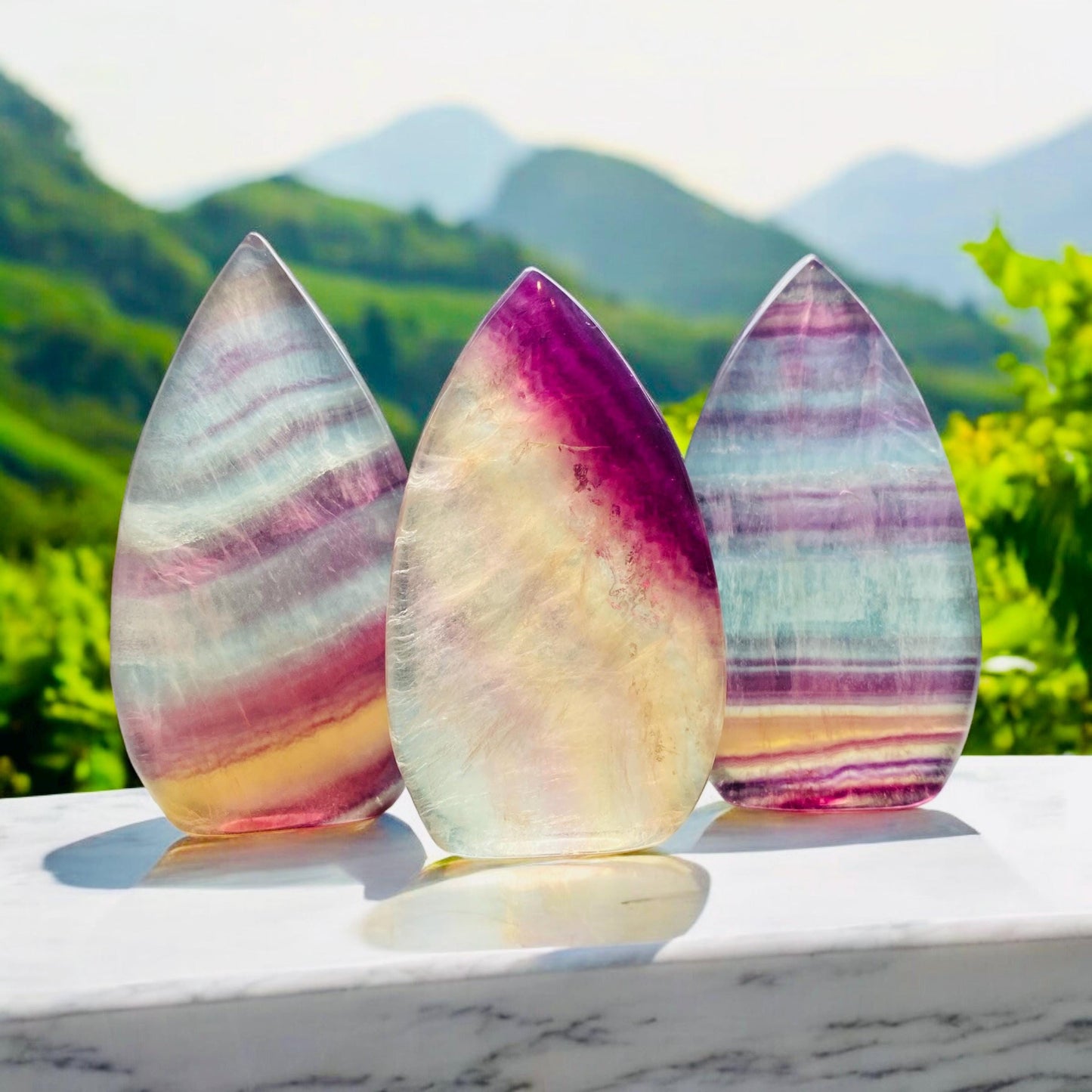 Candy Fluorite Flame: Colorful Crystal for Balance & Positivity