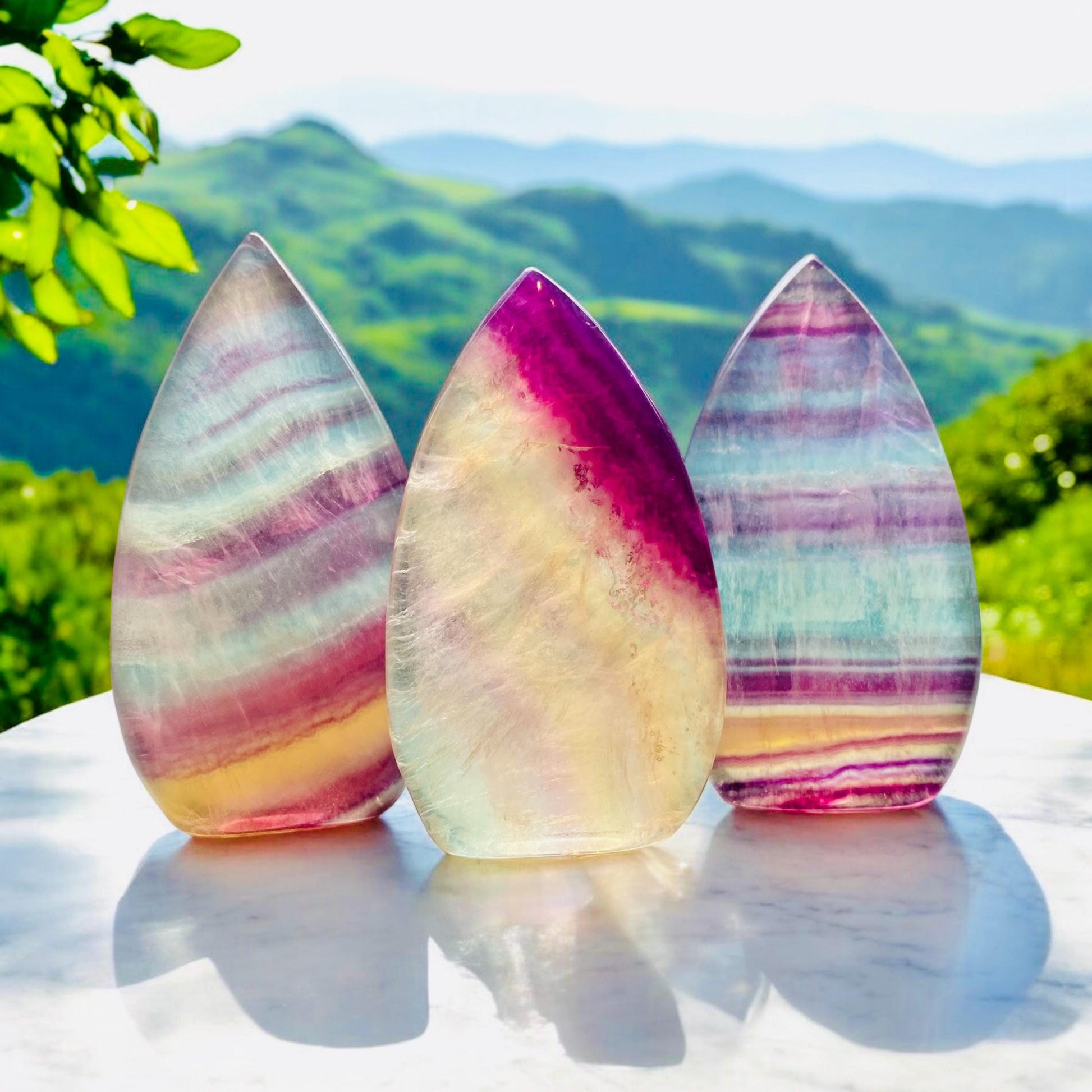 Candy Fluorite Flame: Colorful Crystal for Balance & Positivity