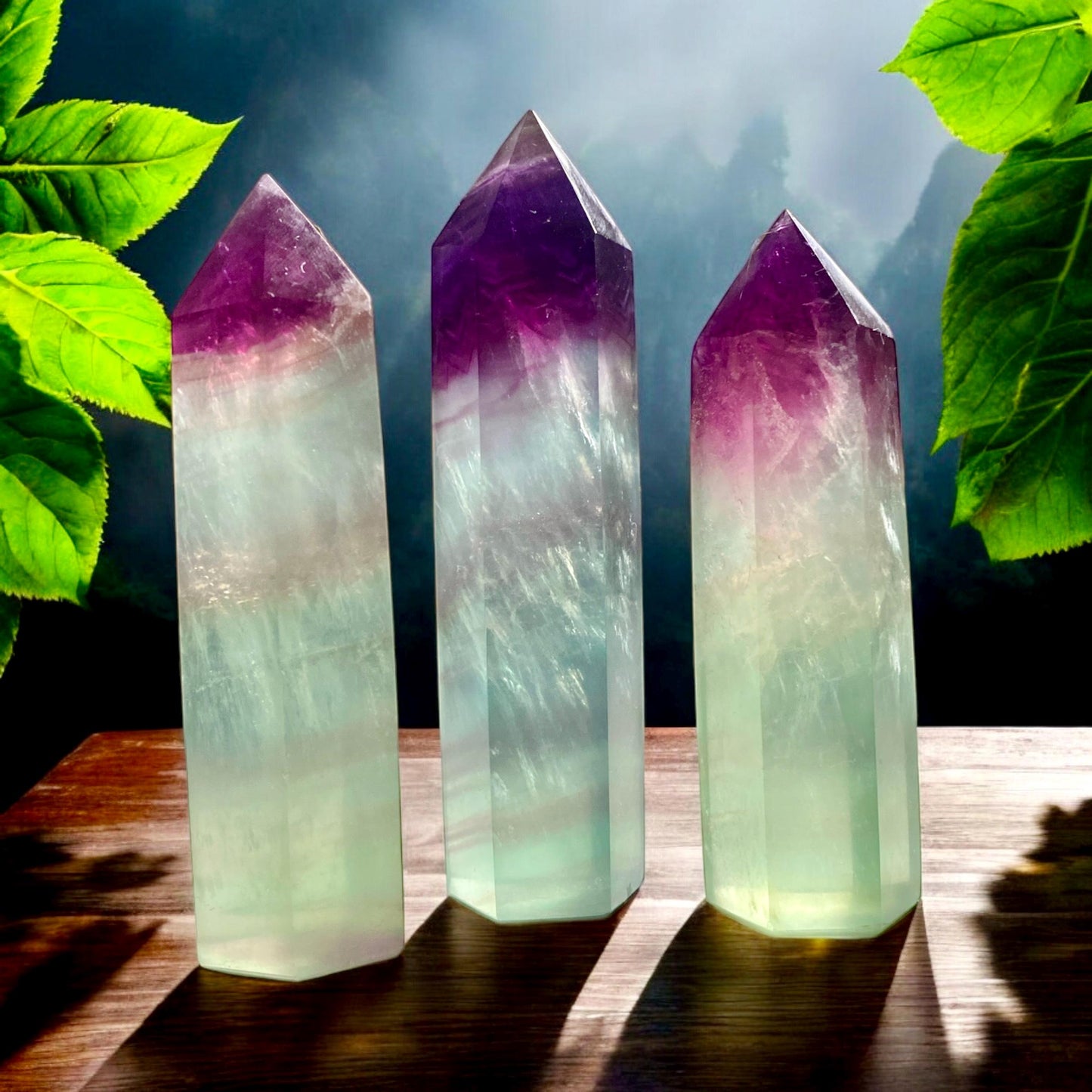 Watermelon Fluorite Tower - Harmony & Balance | Luna by Louise, Crystal Shop UK