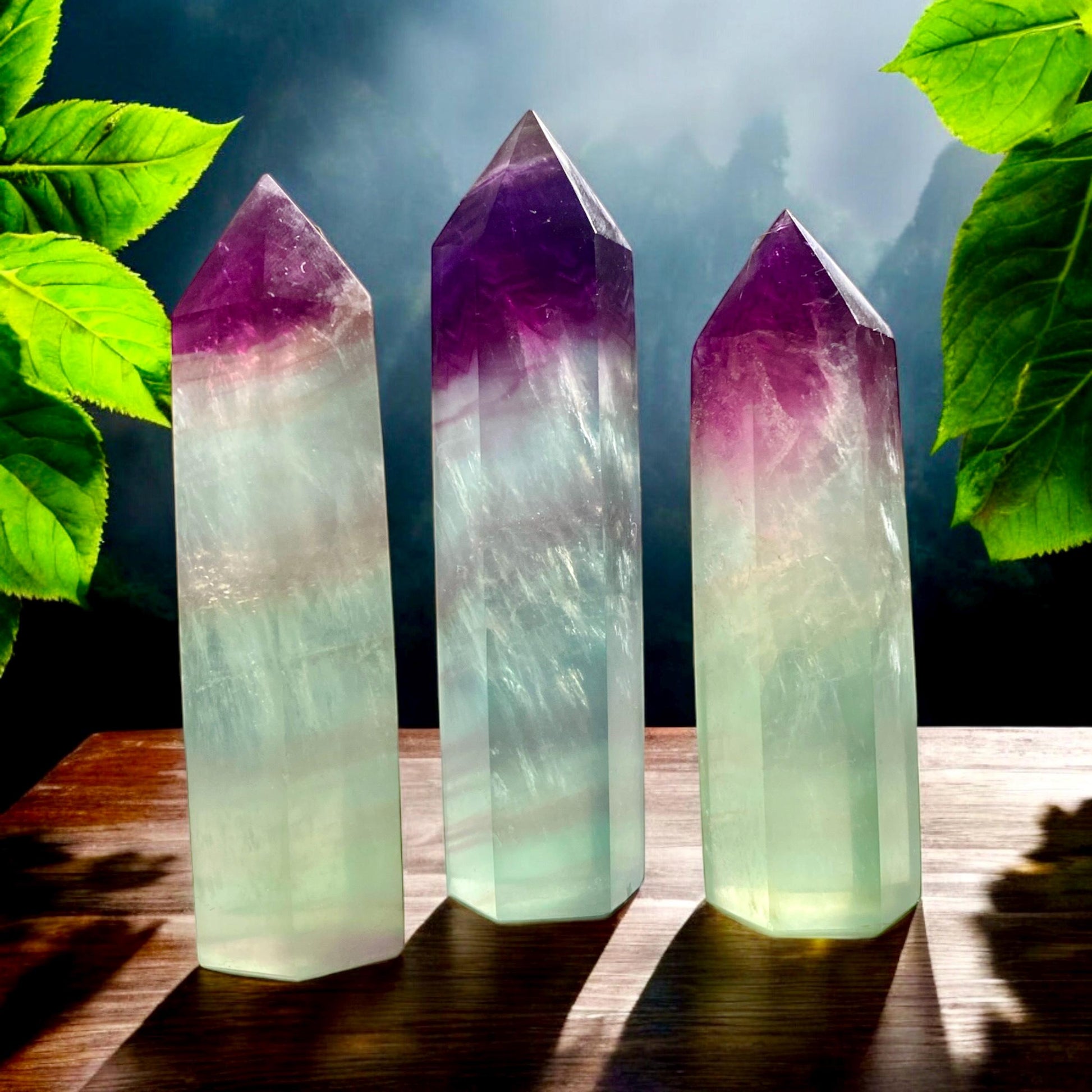 Watermelon Fluorite Tower - Harmony & Balance | Luna by Louise, Crystal Shop UK