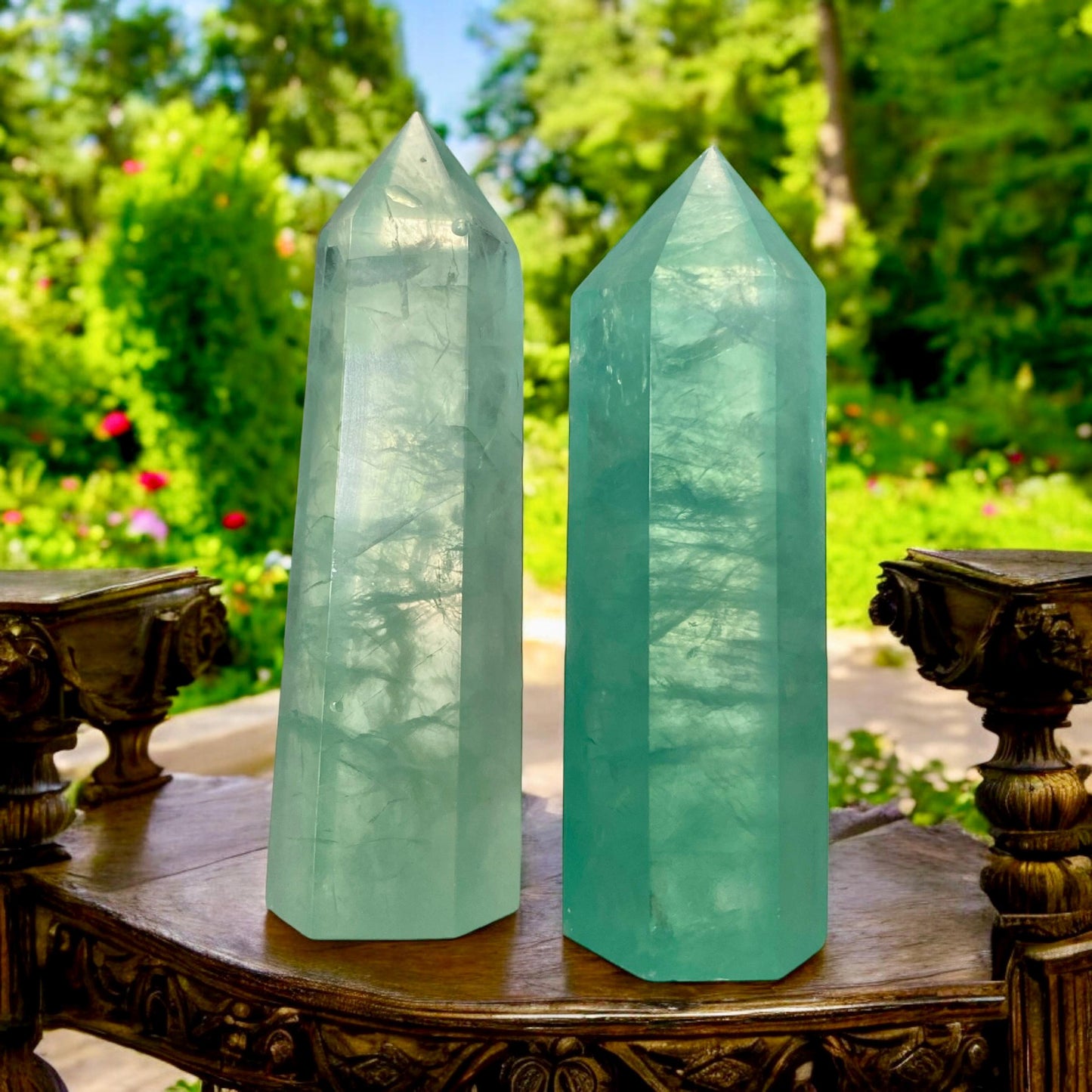 Mint Green Fluorite Tower: Healing Crystal for Focus