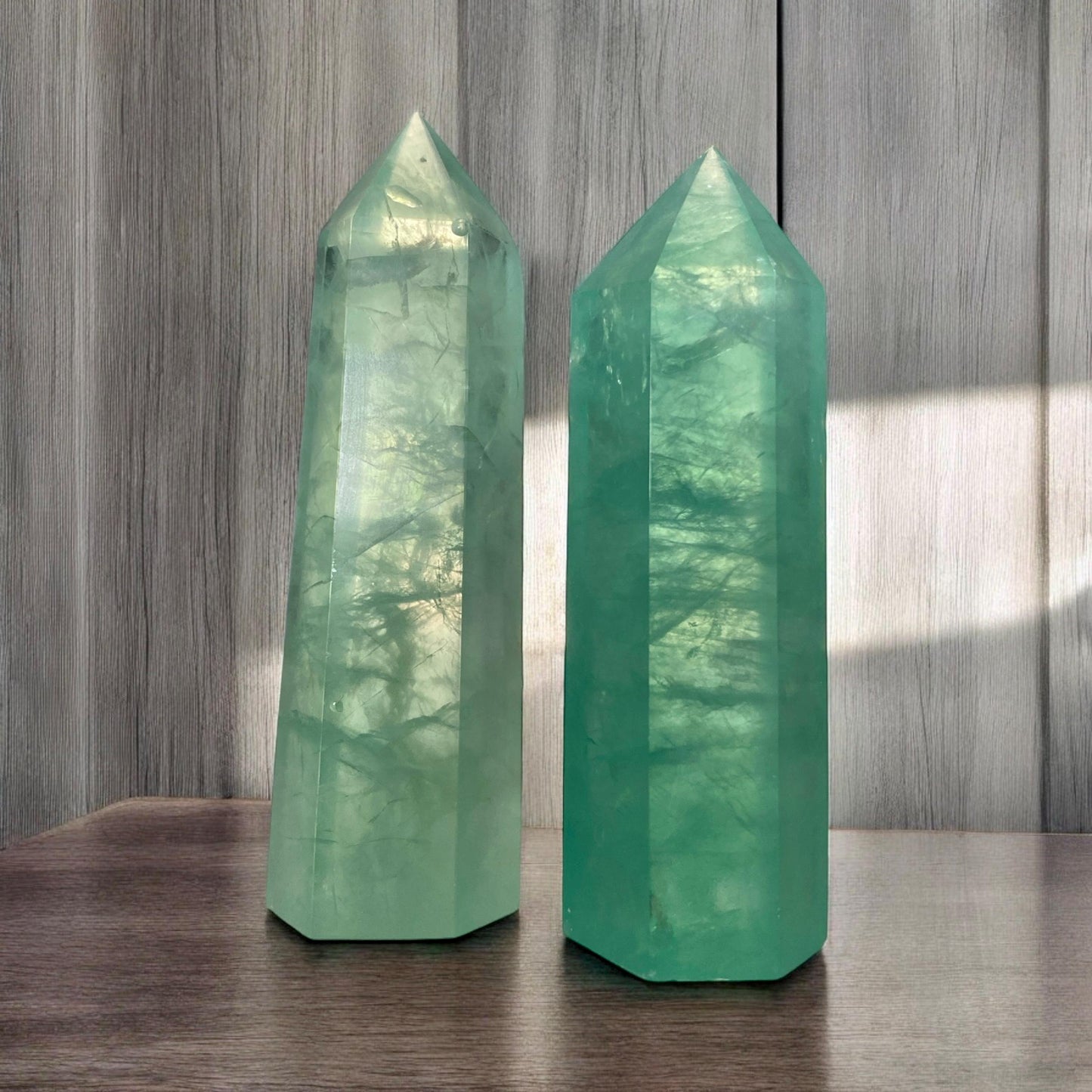 Mint Green Fluorite Tower: Healing Crystal for Focus