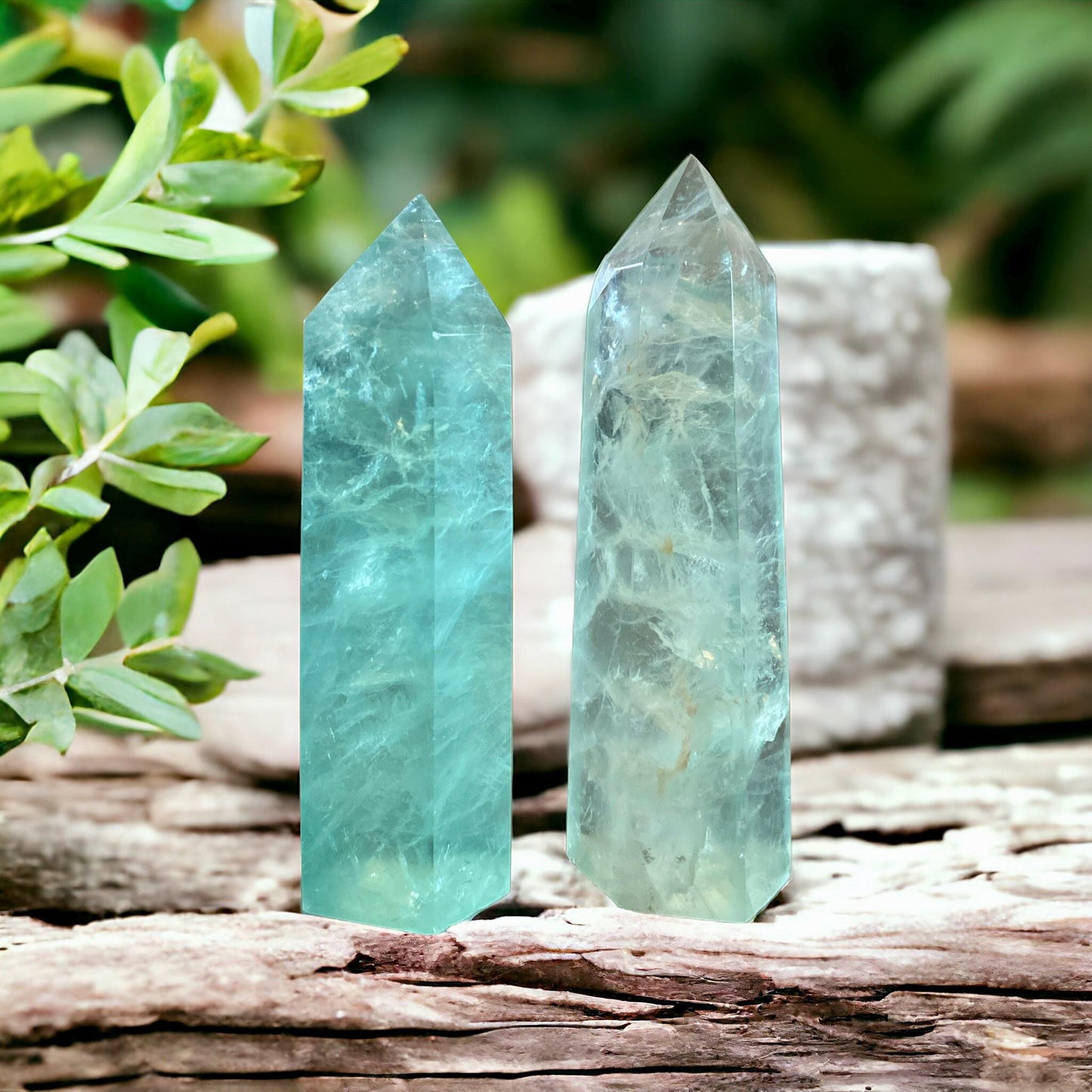 Mint Green Fluorite Tower: Healing Crystal for Focus