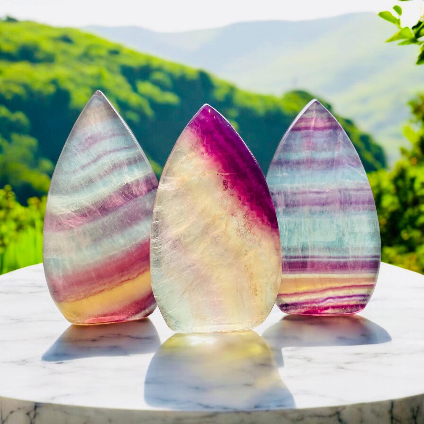 Candy Fluorite Flame: Colorful Crystal for Balance & Positivity