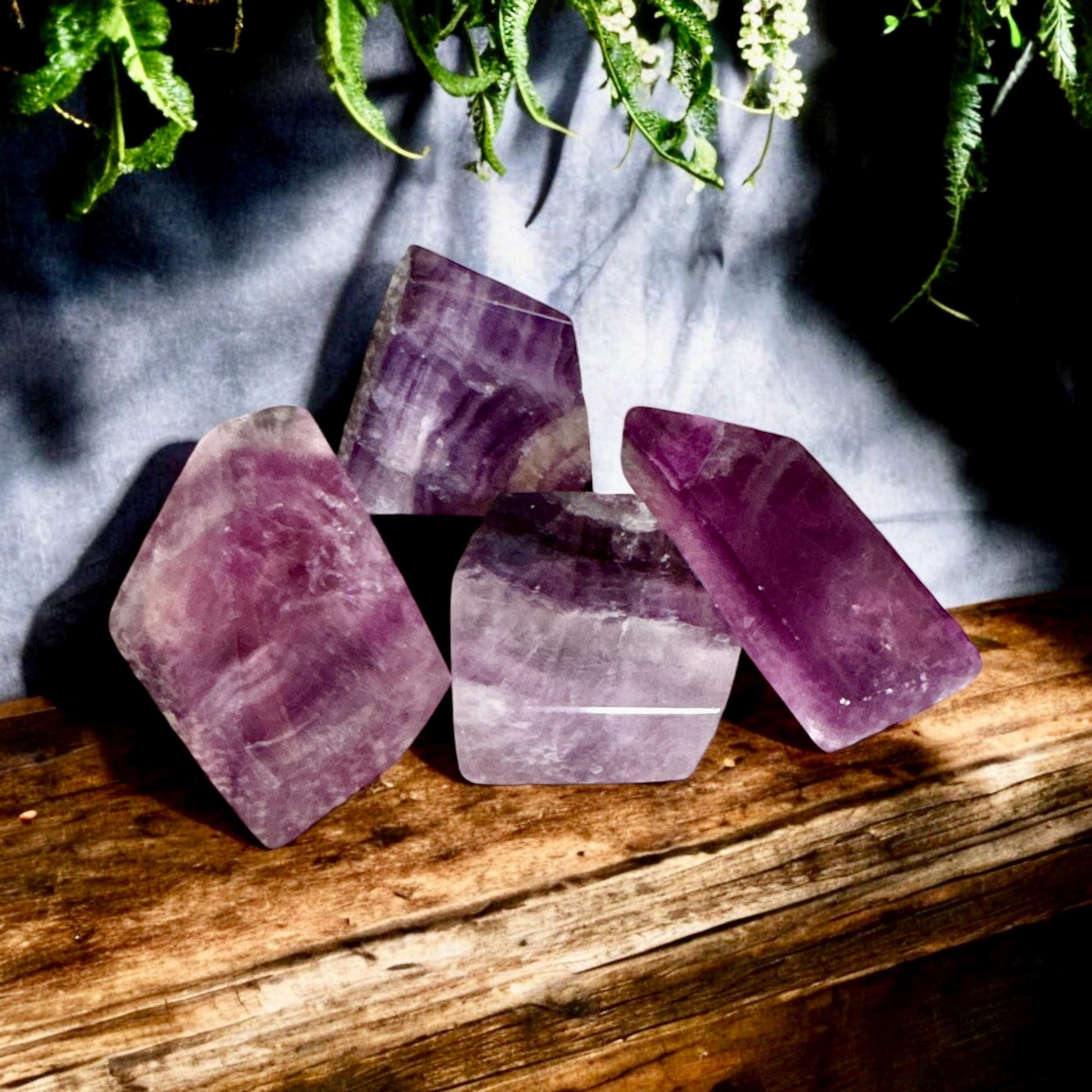 Purple Magenta Fluorite Free Form: Crystal for Clarity