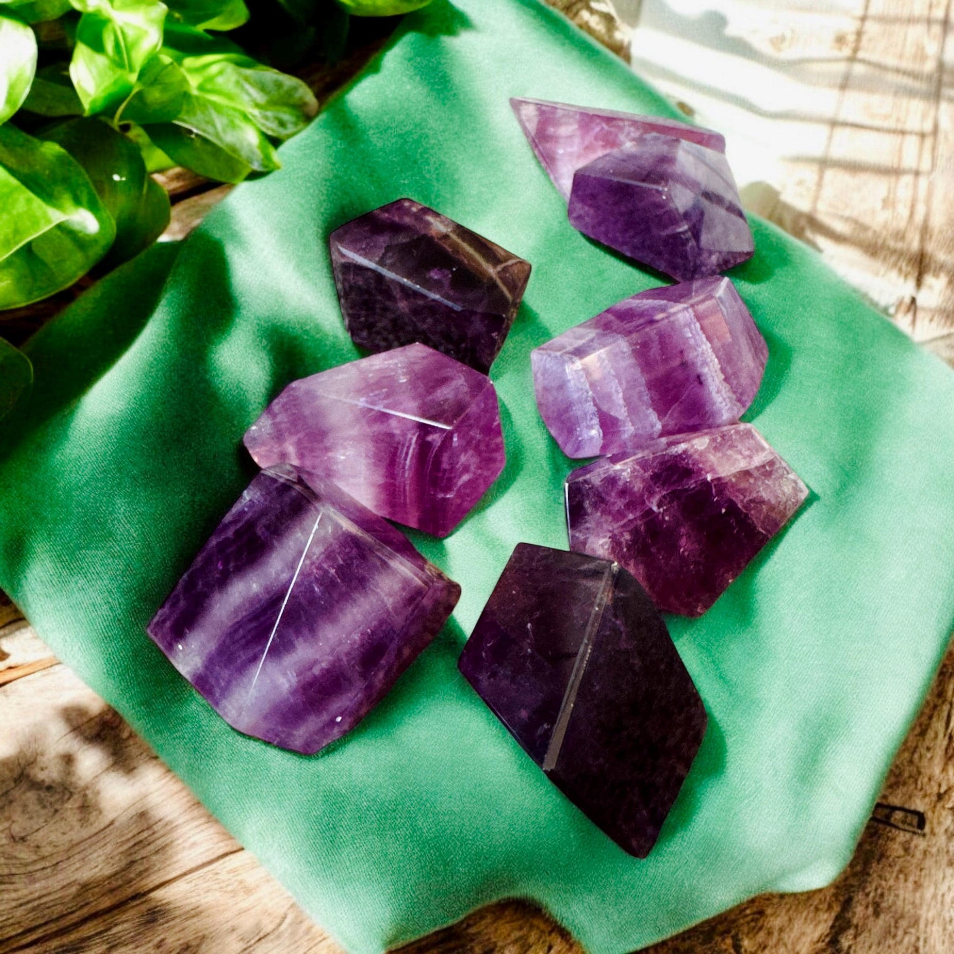 Purple Magenta Fluorite Free Form Cubes - Luna by Louise, Crystal Shop UK |  Fluorite for Clarity and Balance