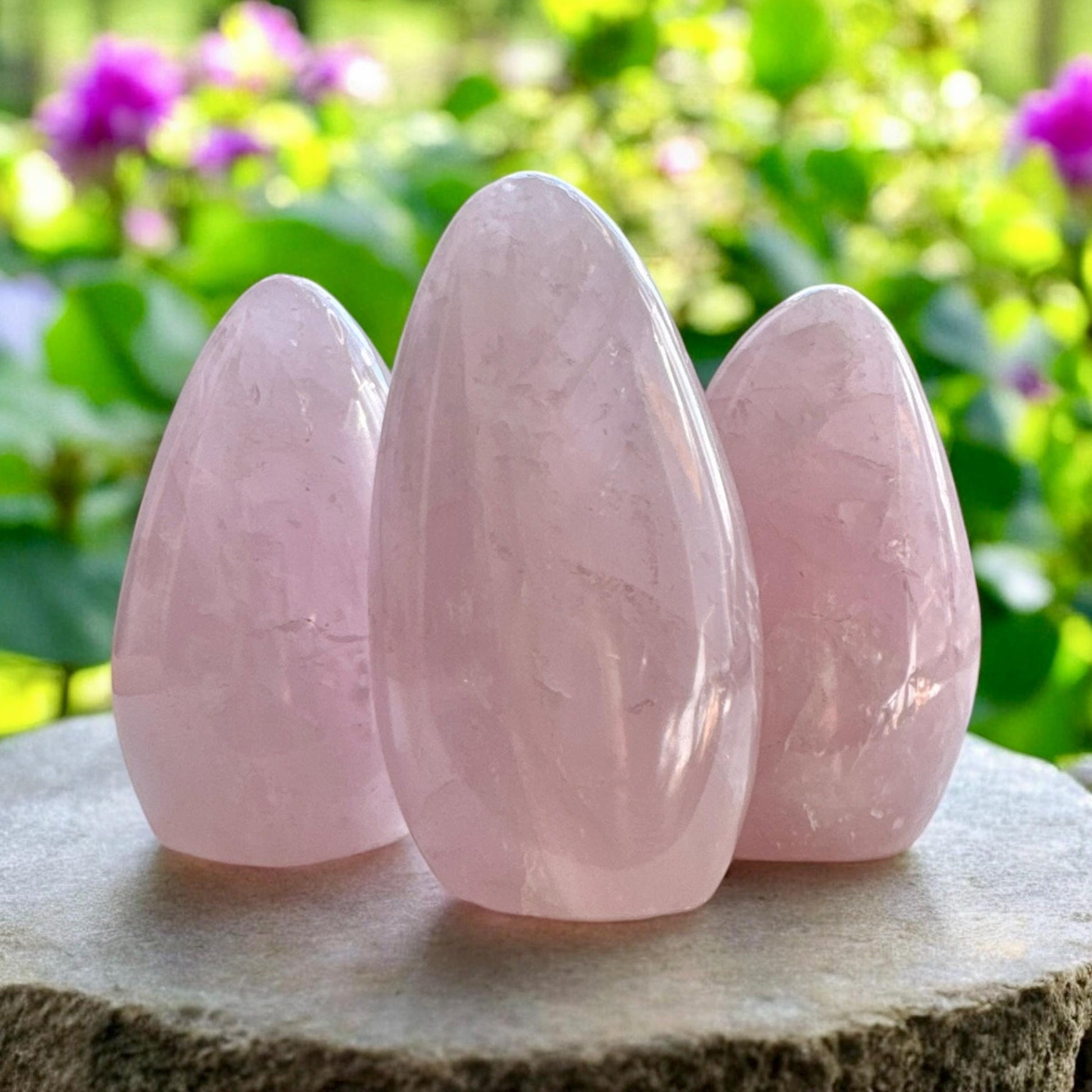 Polished Rose Quartz Crystal: Lavender Hues, Free Form (320g)