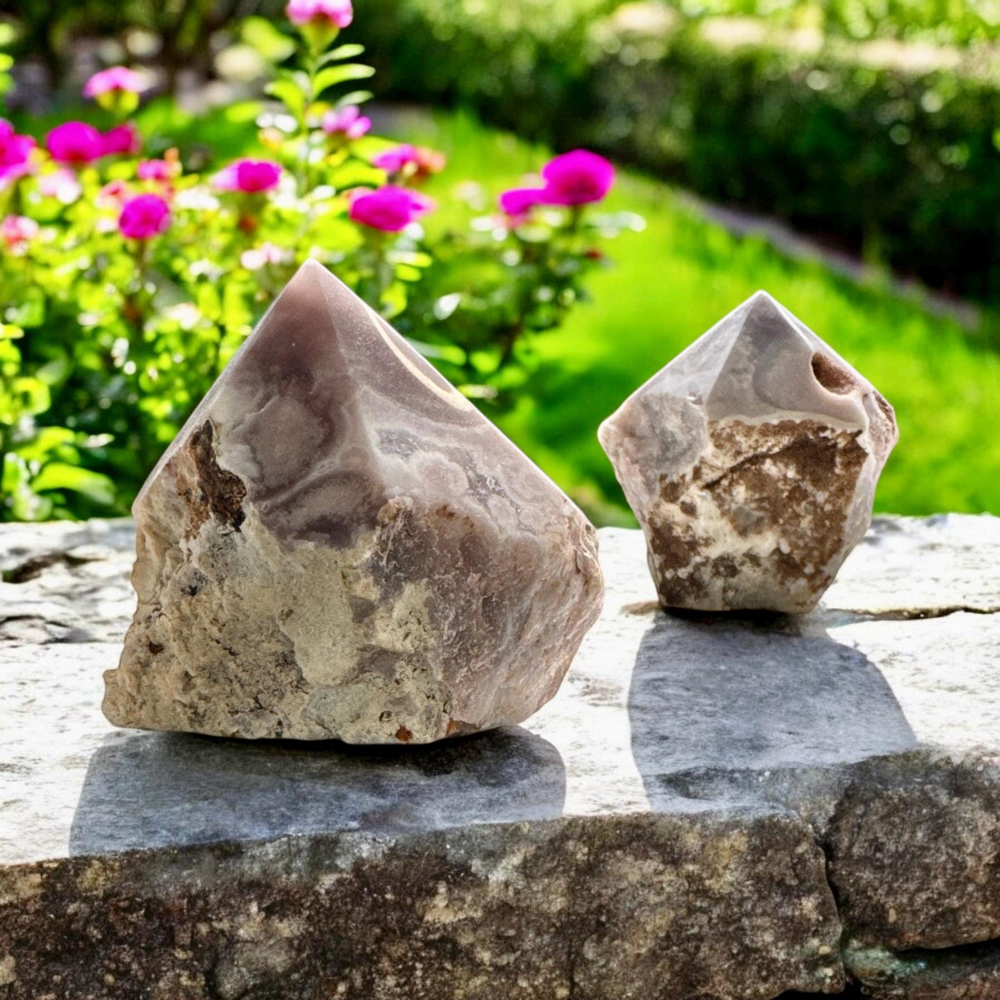 Pink Amethyst Cut Base - Enchanting Soft Pink Hues | Luna by Louise, Crystal Shop UK