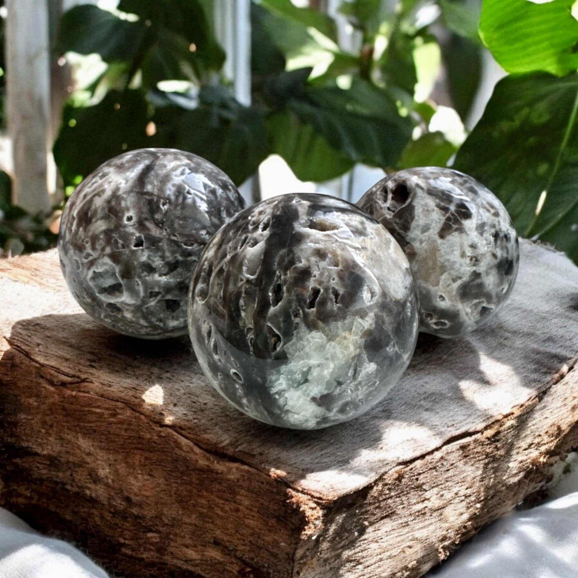Sphalerite Druzy Spheres - Luna by Louise, Crystal Shop UK | Energizing and Protective