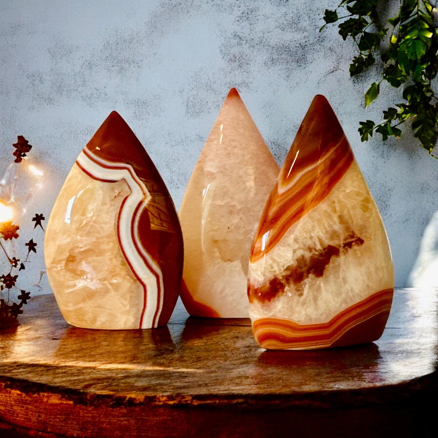 Carnelian Crystal Flame: Vibrant Free Form for Motivation