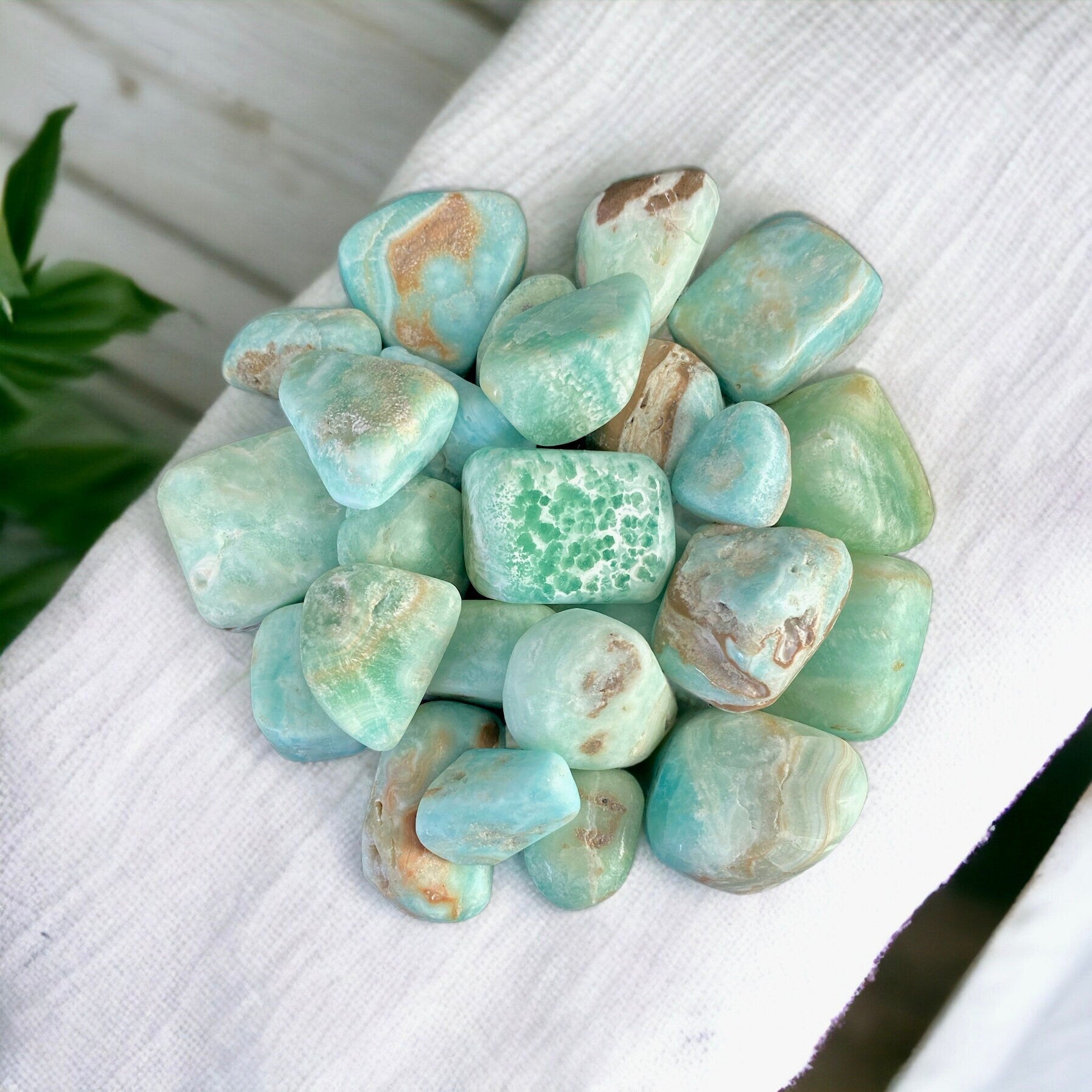 Aragonite Crystal Tumble Stone: Grounding Pocket Stone