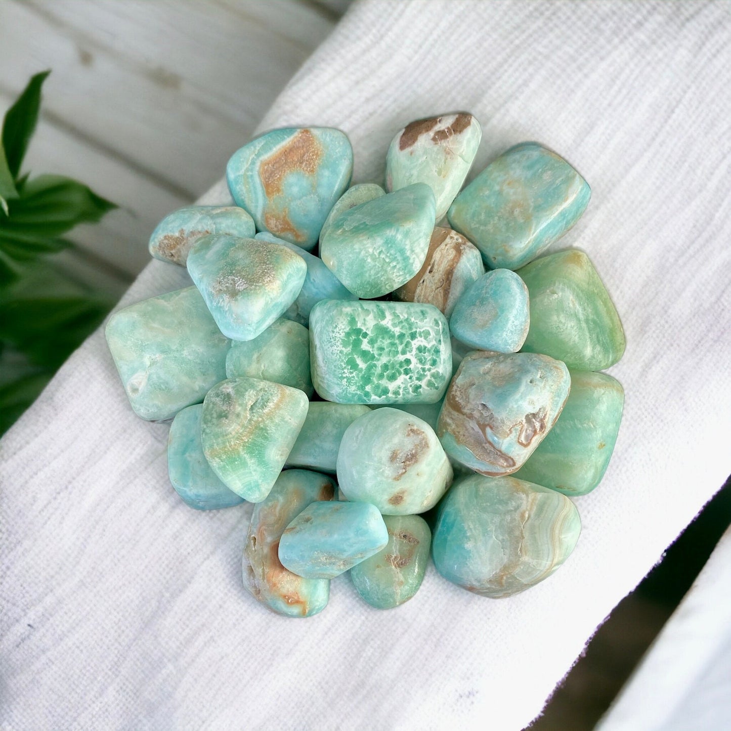 Aragonite Crystal Tumble Stone: Grounding Pocket Stone