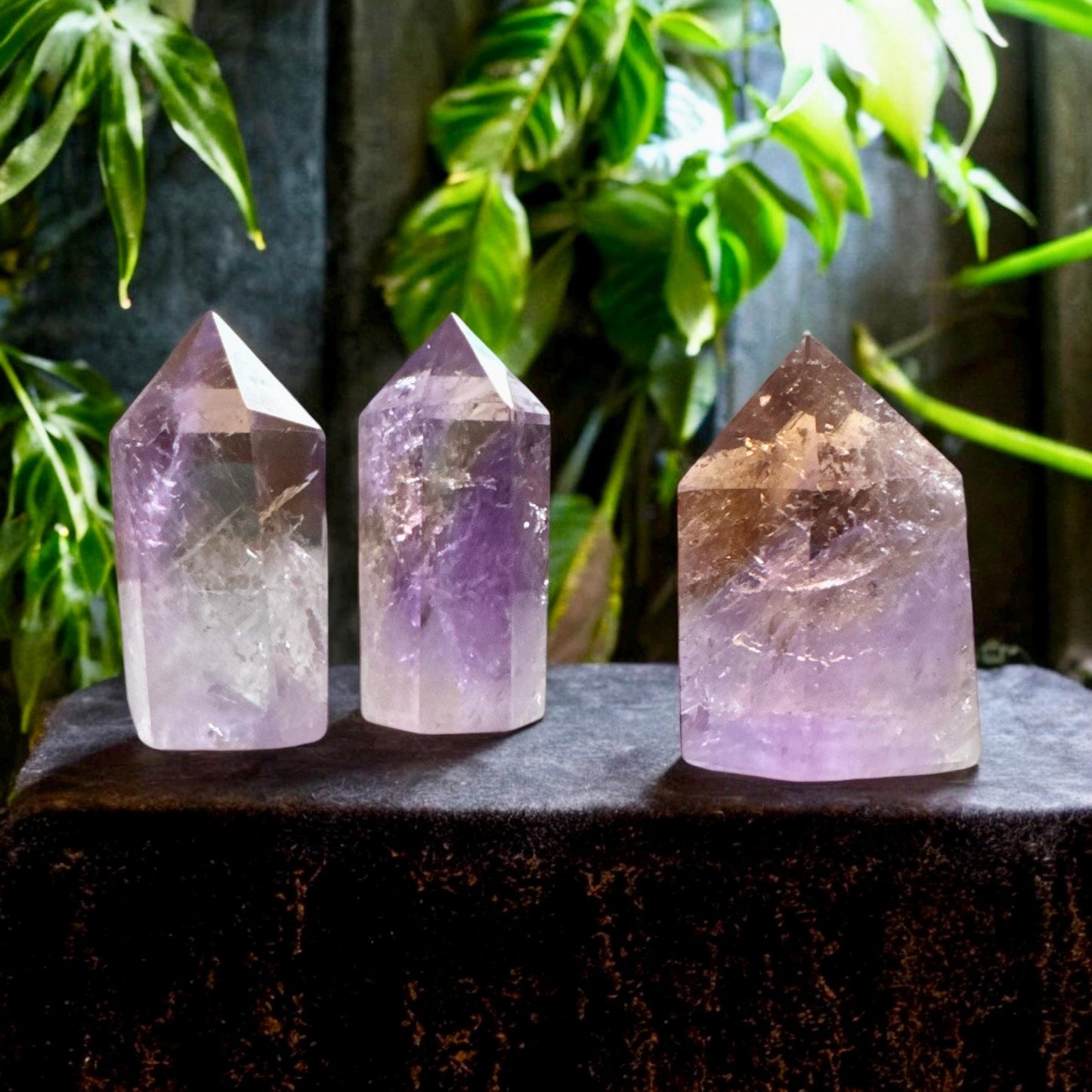 Ametrine Crystal Points - Luna by Louise, Crystal Shop UK | Harmonizing Energy of Amethyst and Citrine in One Crystal