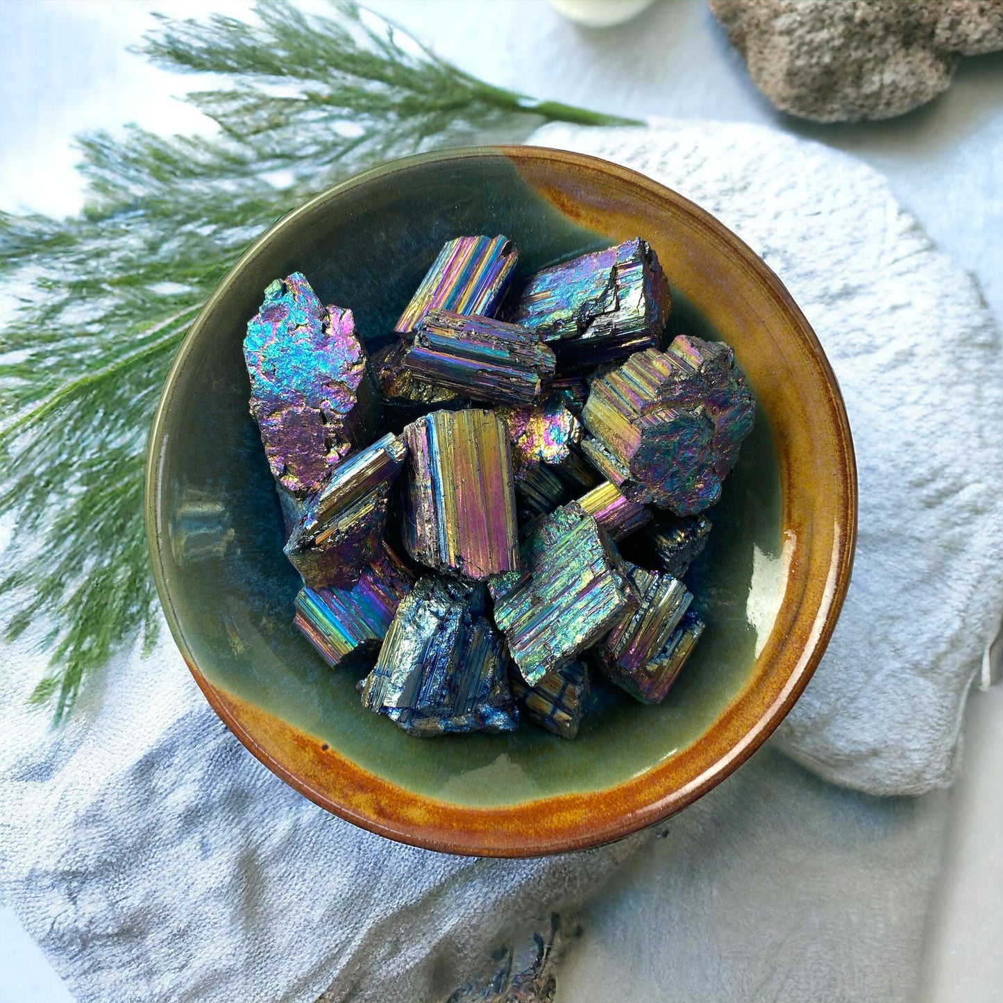 Aura Black Tourmaline Pieces - Luna by Louise, Crystal Shop UK | Protective Energy with a Beautiful Aura Finish