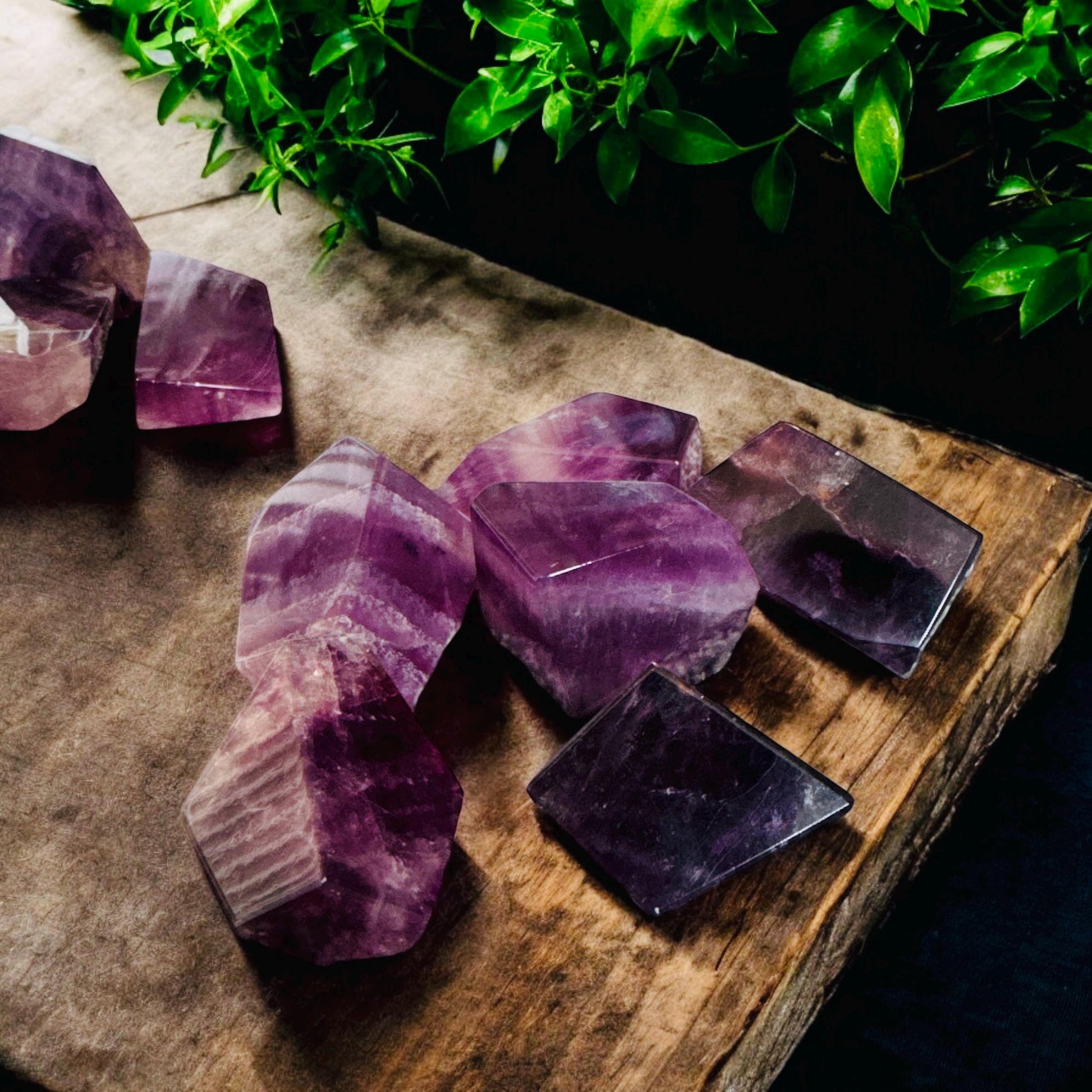 Purple Magenta Fluorite Free Form: Crystal for Clarity