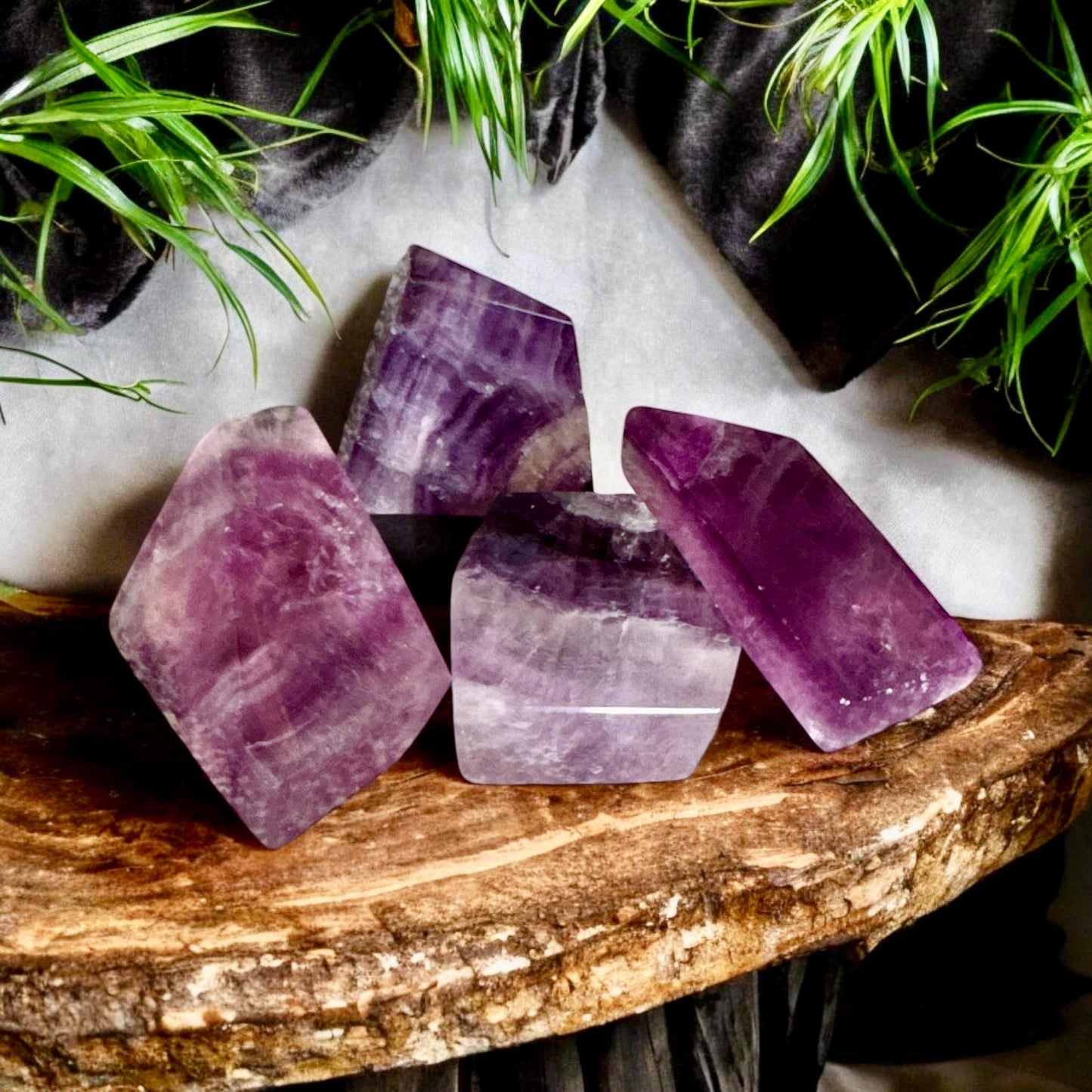 Purple Magenta Fluorite Free Form: Crystal for Clarity