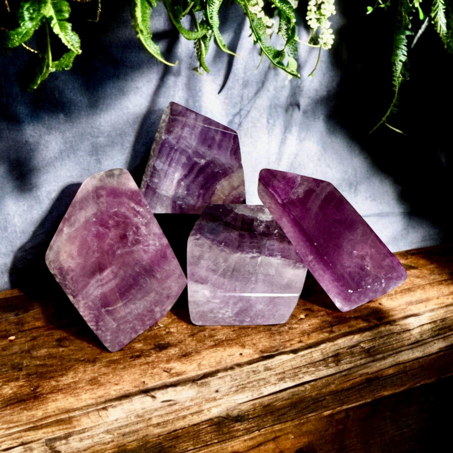 Purple Magenta Fluorite Free Form: Crystal for Clarity