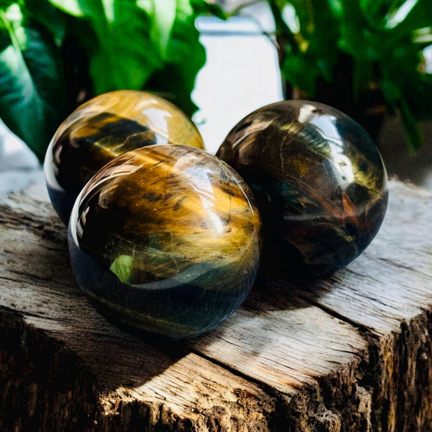 Blue Tiger's Eye ( Mini ) Sphere - Strength & Protection | Luna by Louise Crystal Shop UK