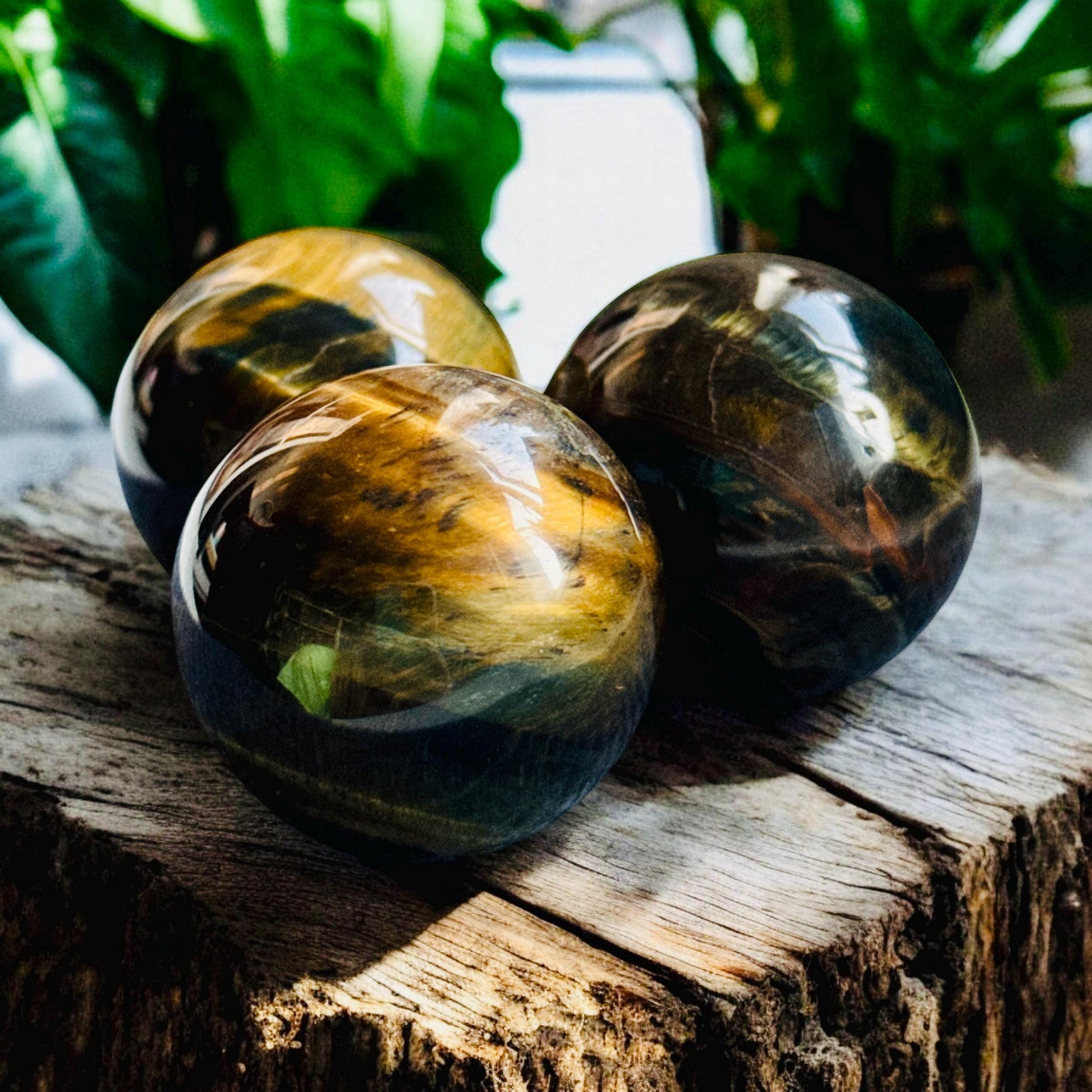 Blue Tiger's Eye ( Mini ) Sphere - Strength & Protection | Luna by Louise Crystal Shop UK