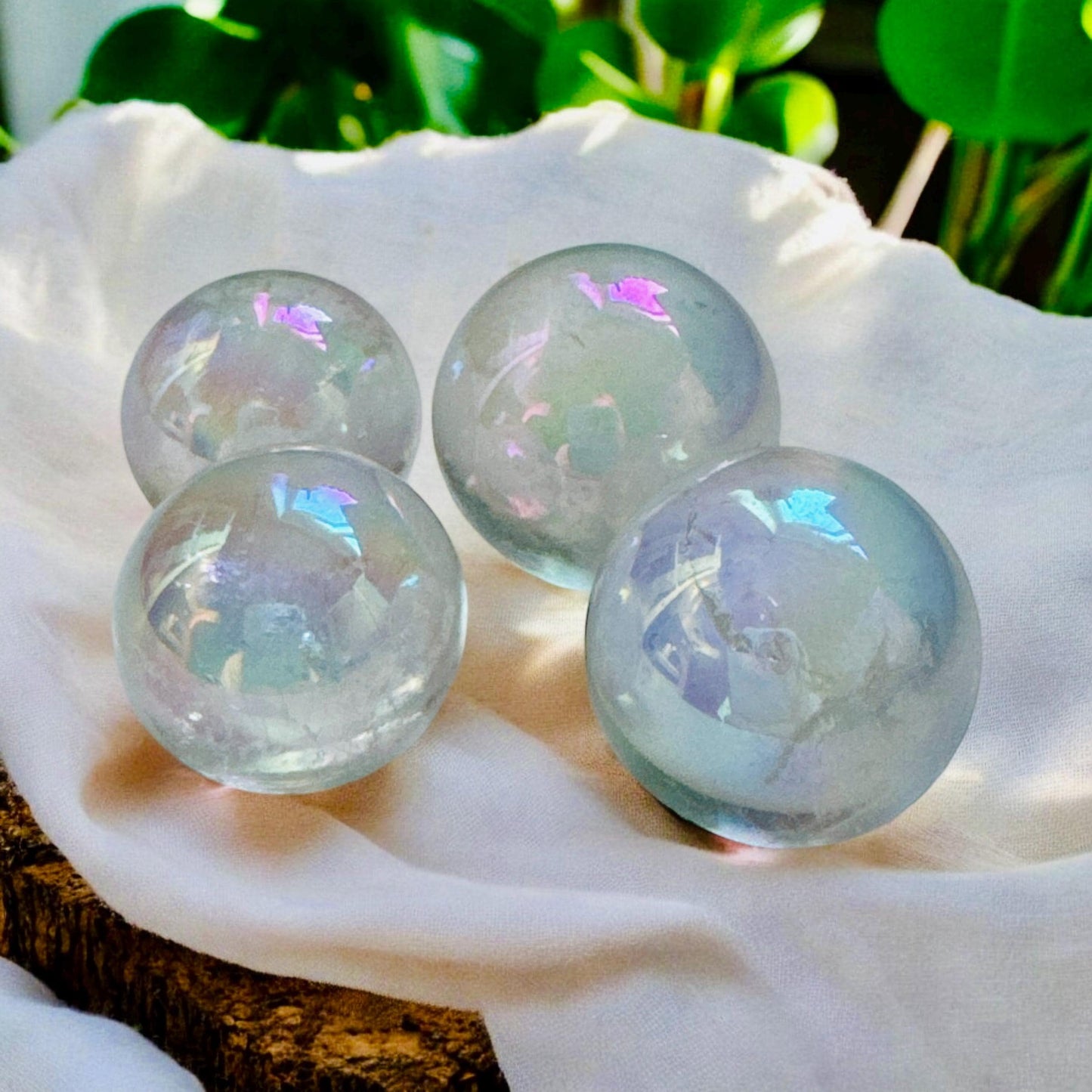 Mini Angel Aura Sphere - Celestial Elegance | Luna by Louise Crystal Shop UK